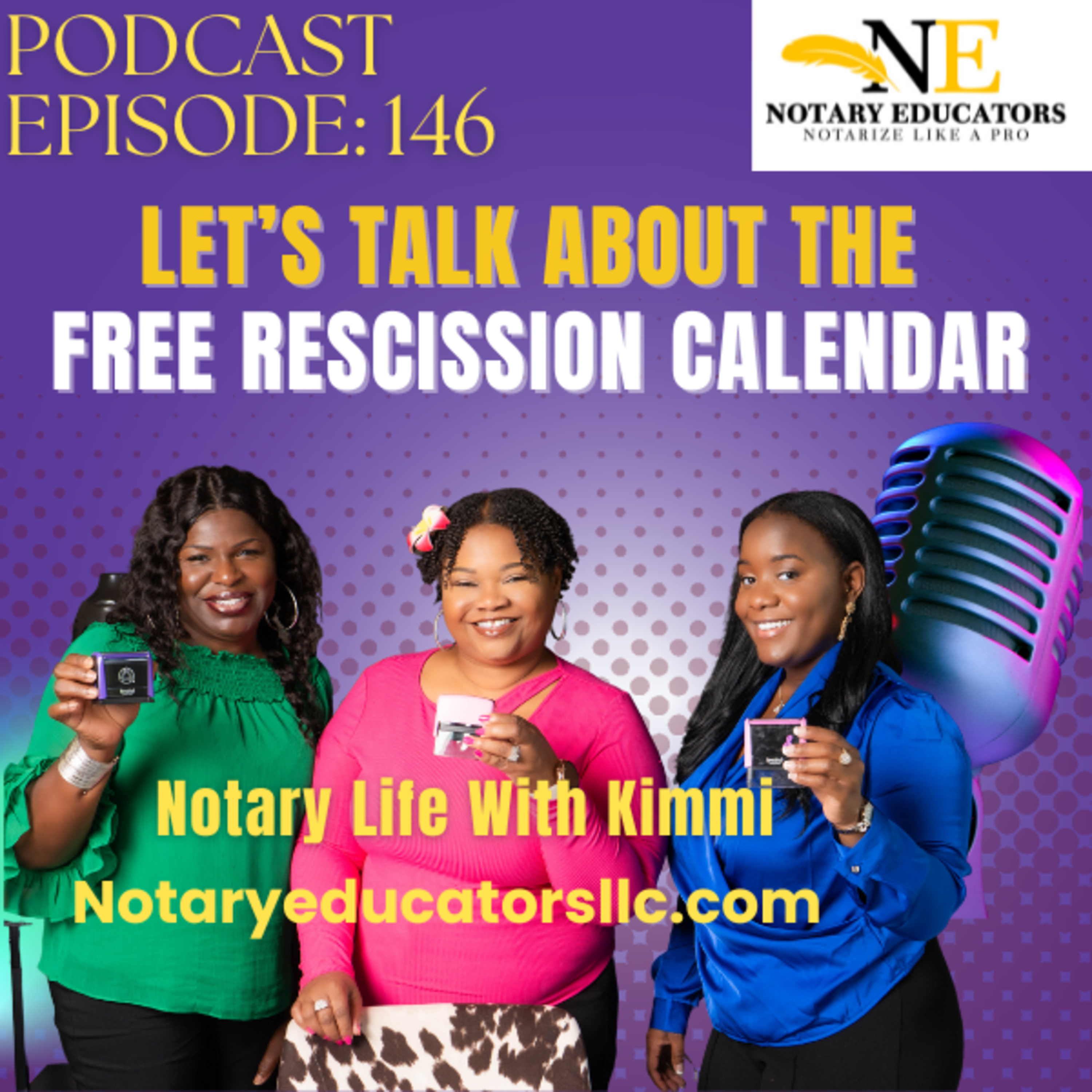 cover of episode #146 - Let's Talk about the Free Training Rescission Calendar Podcast