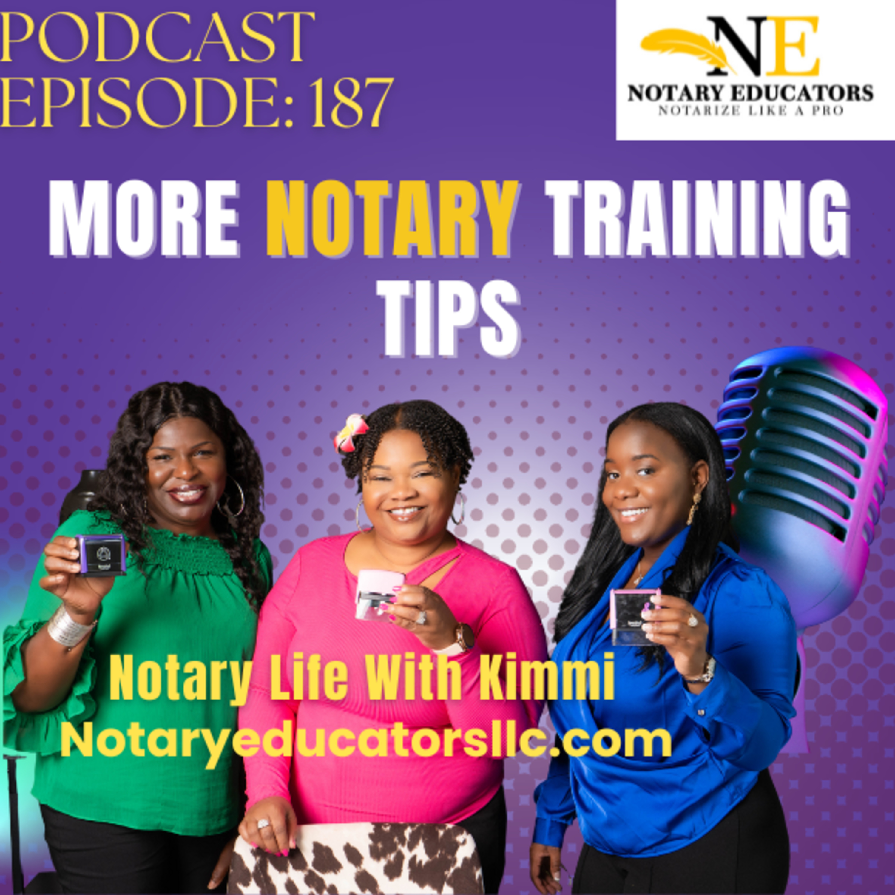 cover of episode #187 - More Notary Tips Podcast