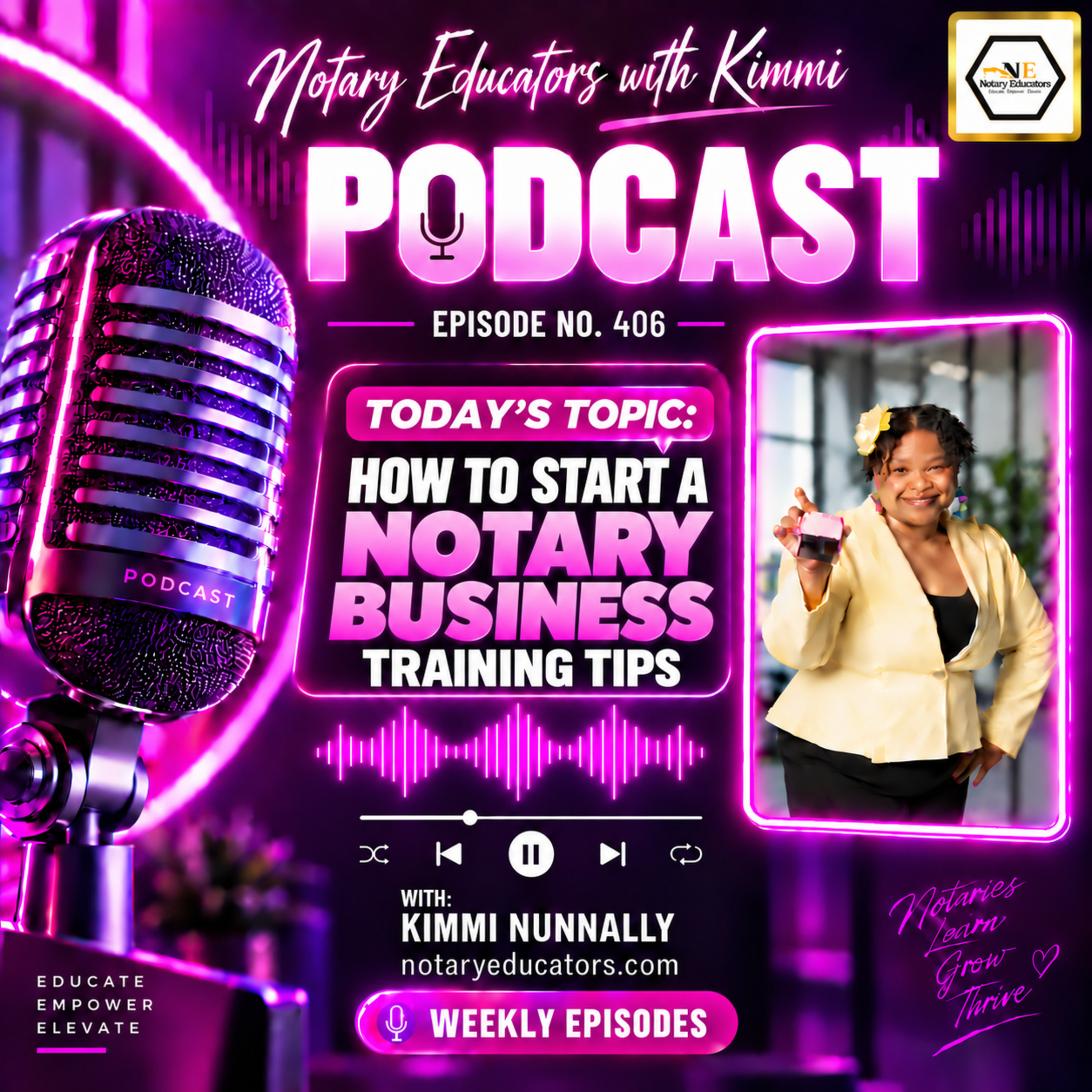 #406 - How to Start a Notary Business Notary Training Tips Podcast