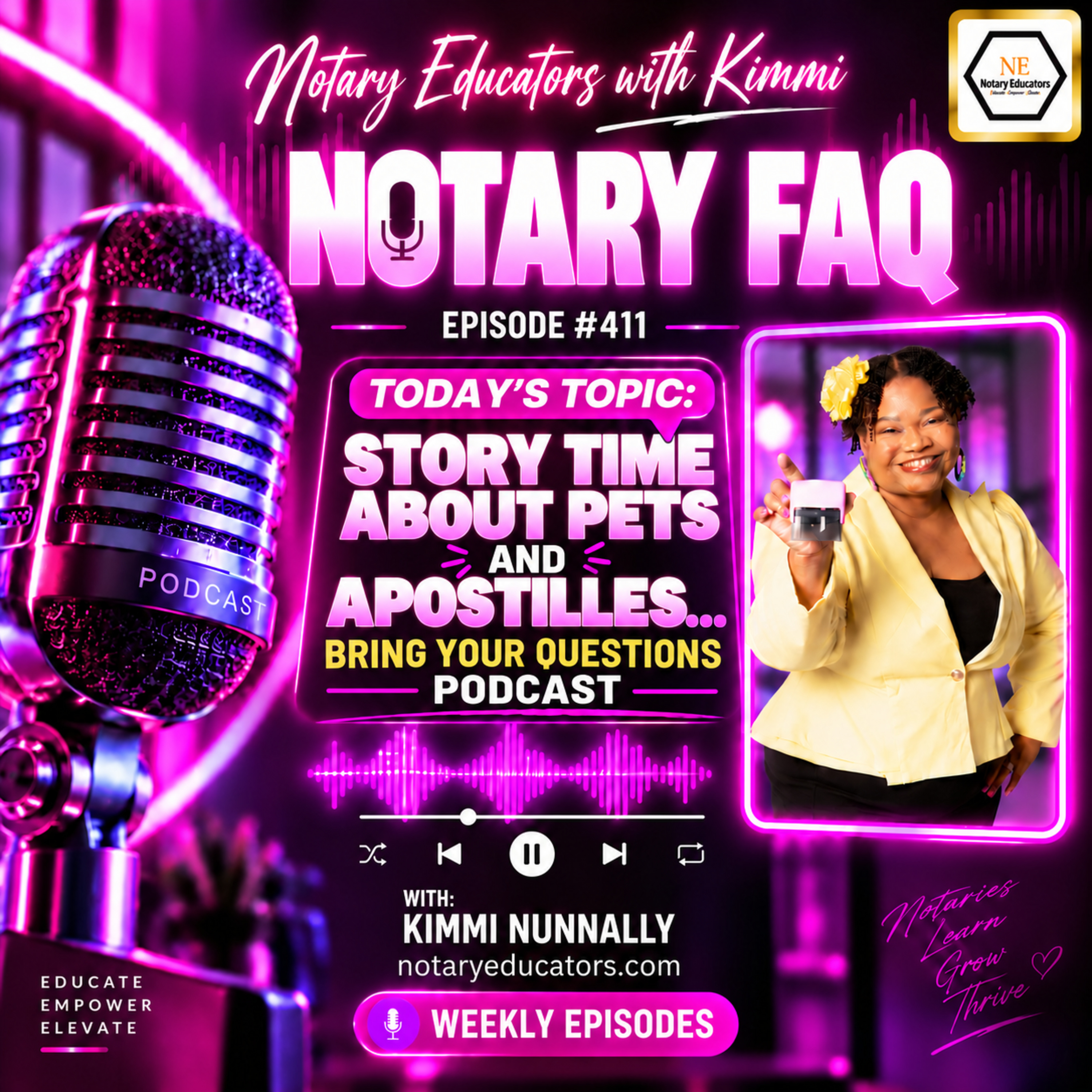 #411 - Story Time about Pets and Apostilles Podcast