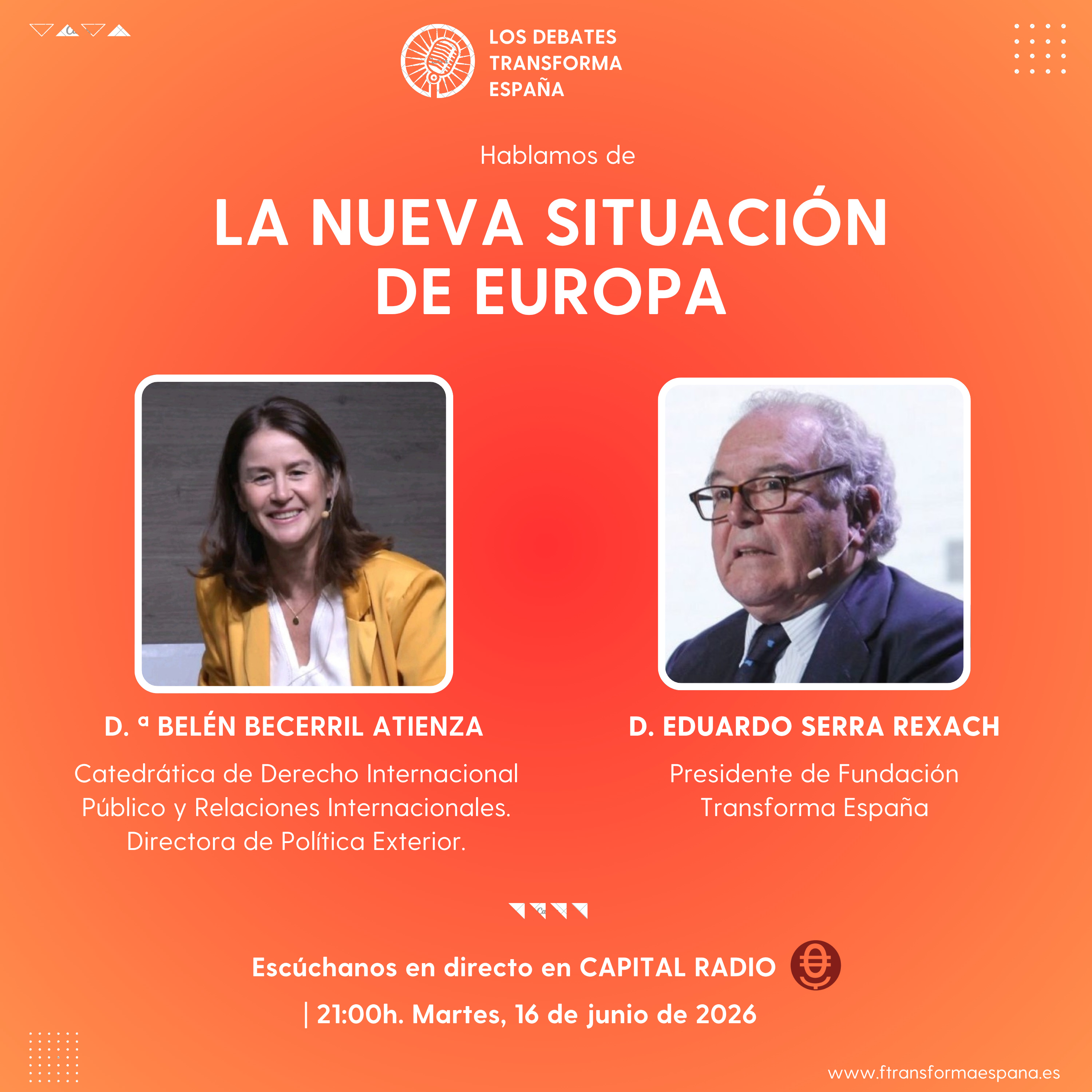 Portada de Los Debates de Transforma España