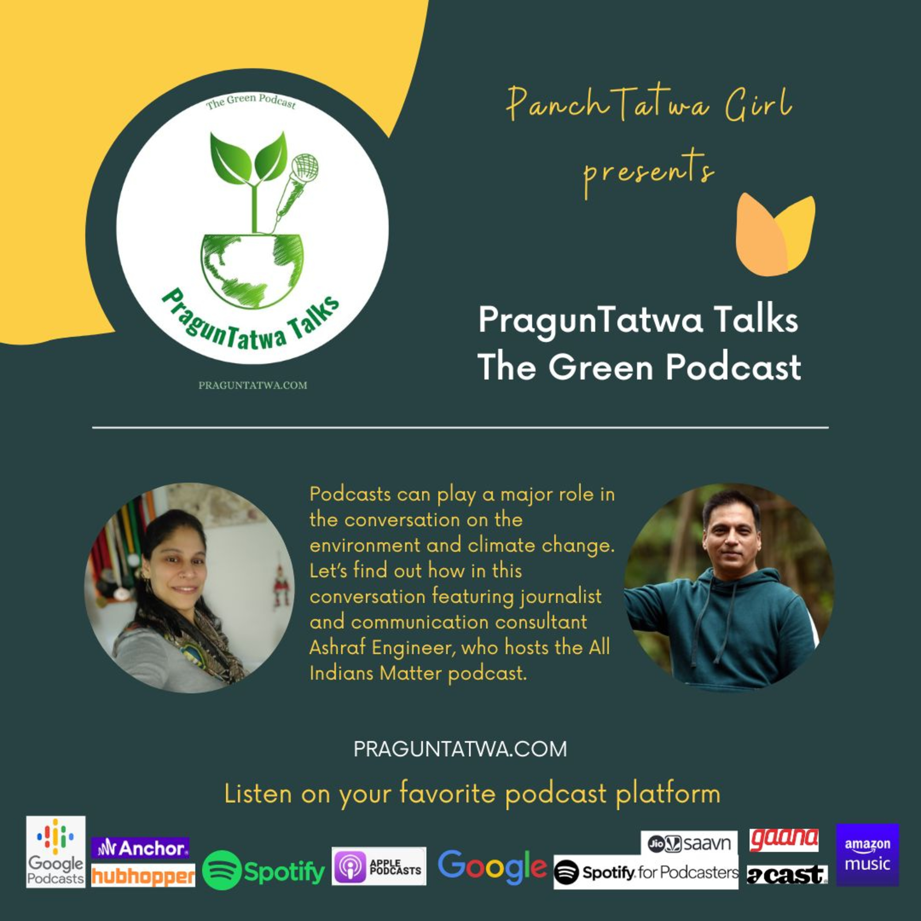 Green Talks Ep 39 – Listen to the sustainable side of a journalist and communication consultant Feat - Ashraf Engineer who hosts the All Indians Matter podcast. episode artwork