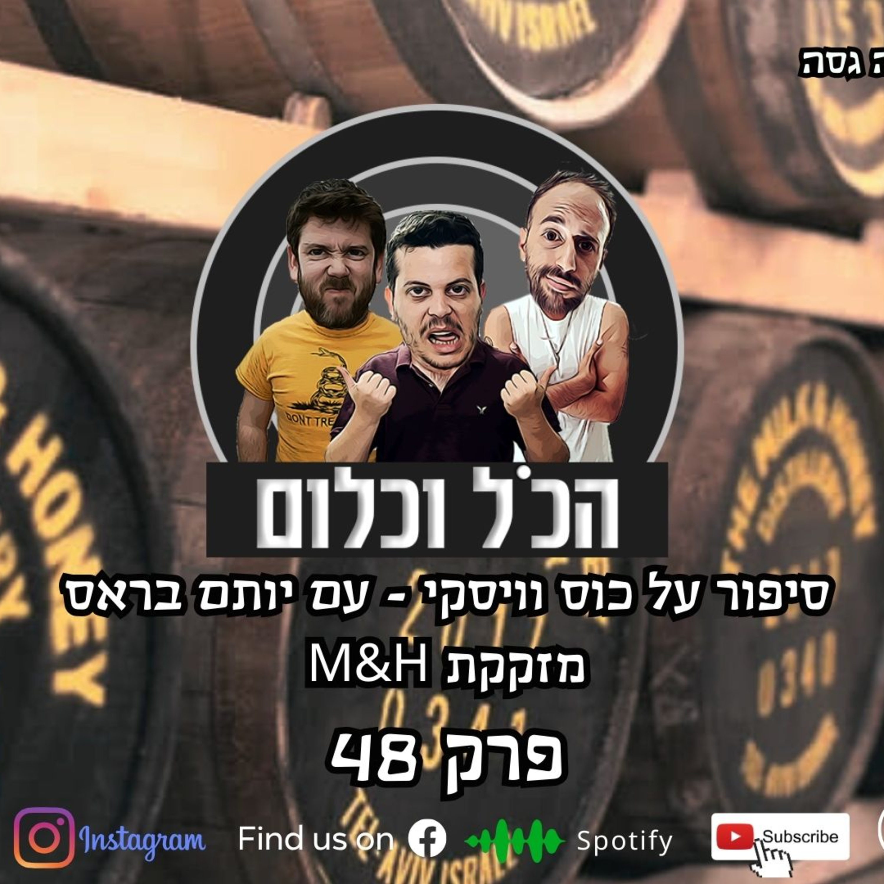 סיפור על כוס וויסקי - עם יותם בראס – מזקקת M&H | הכל וכלום – פרק 48 episode artwork