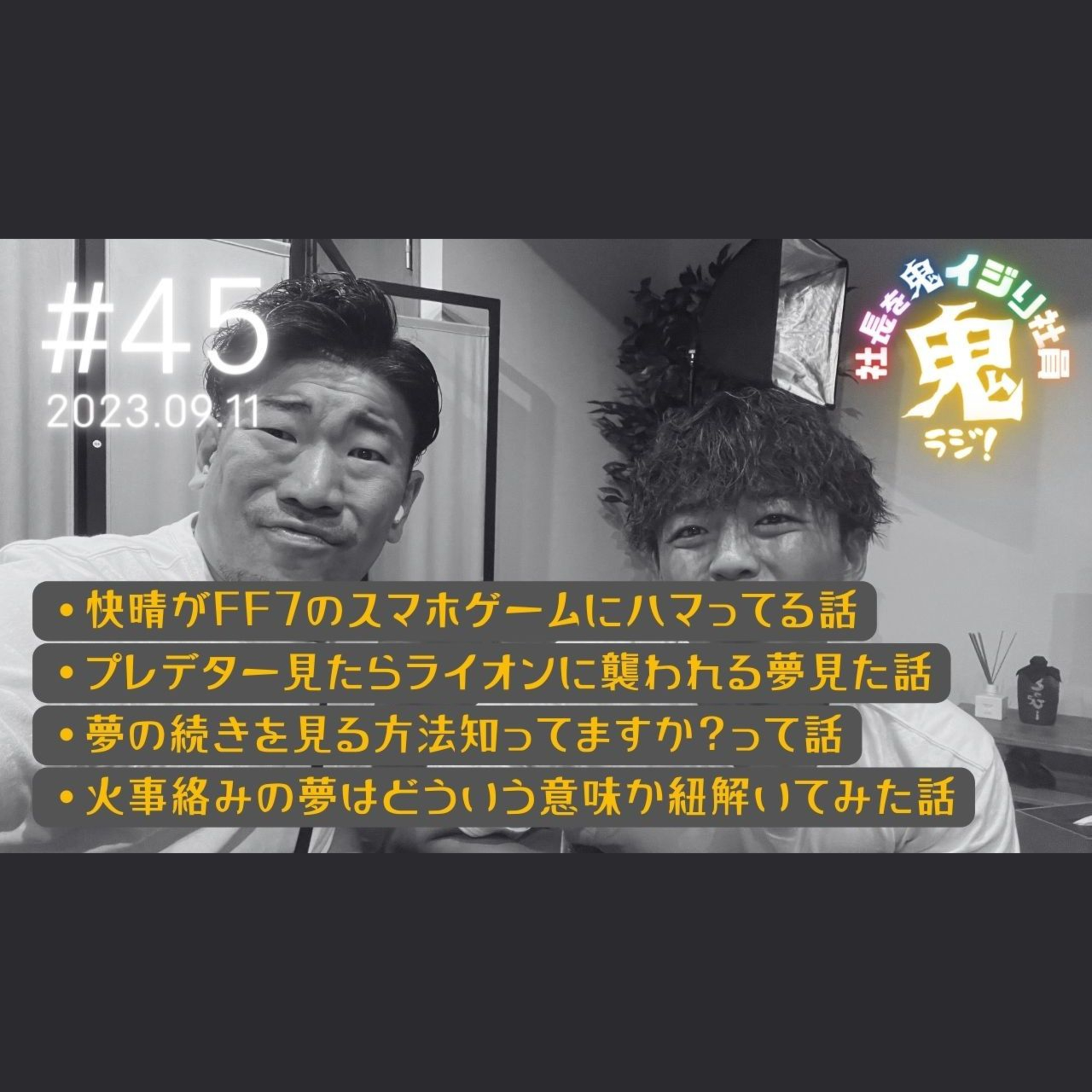 ＃45「素敵な夢の続き見るための方法を伝授します！！の話」#夢占い #快眠 #フリートーク episode artwork