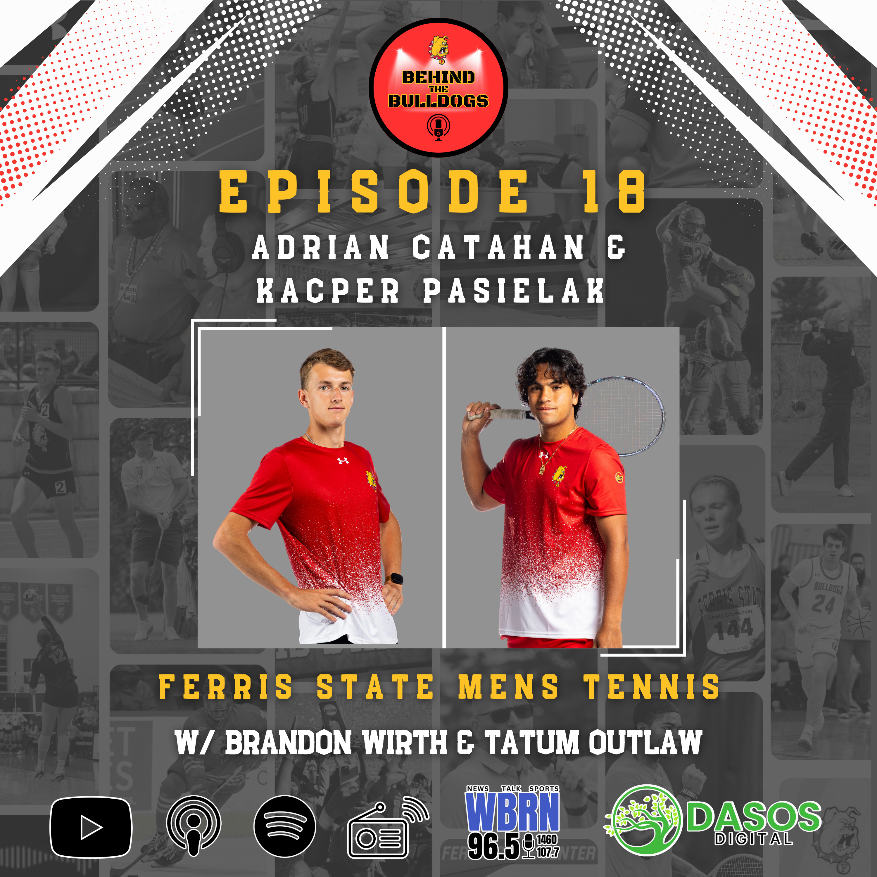 EP 18 - Men's Tennis w/ Adrian Catahan & Kacper Pasielak  episode artwork