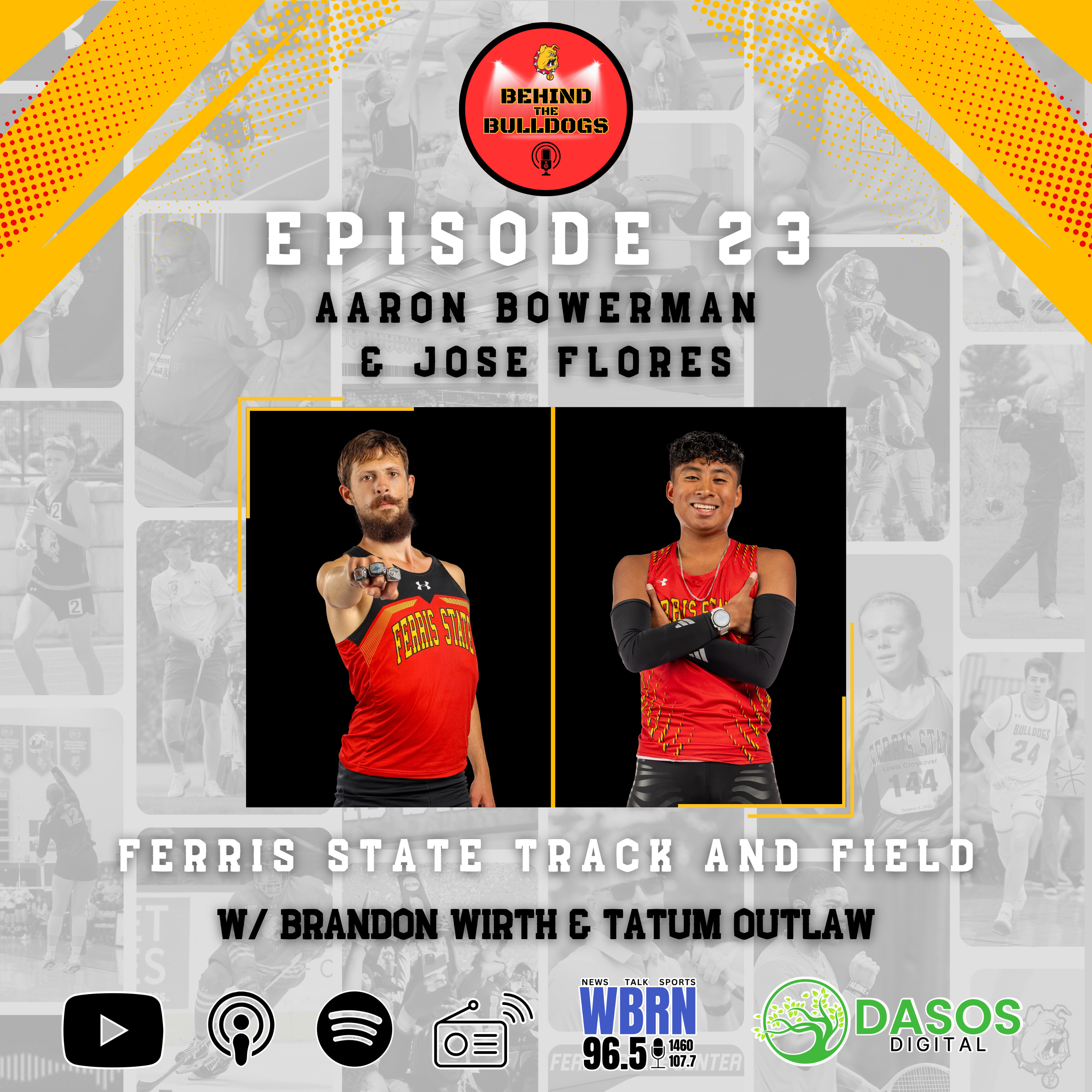 EP 23 - Men's Track & Field w/ Aaron Bowerman & Jose Flores episode artwork