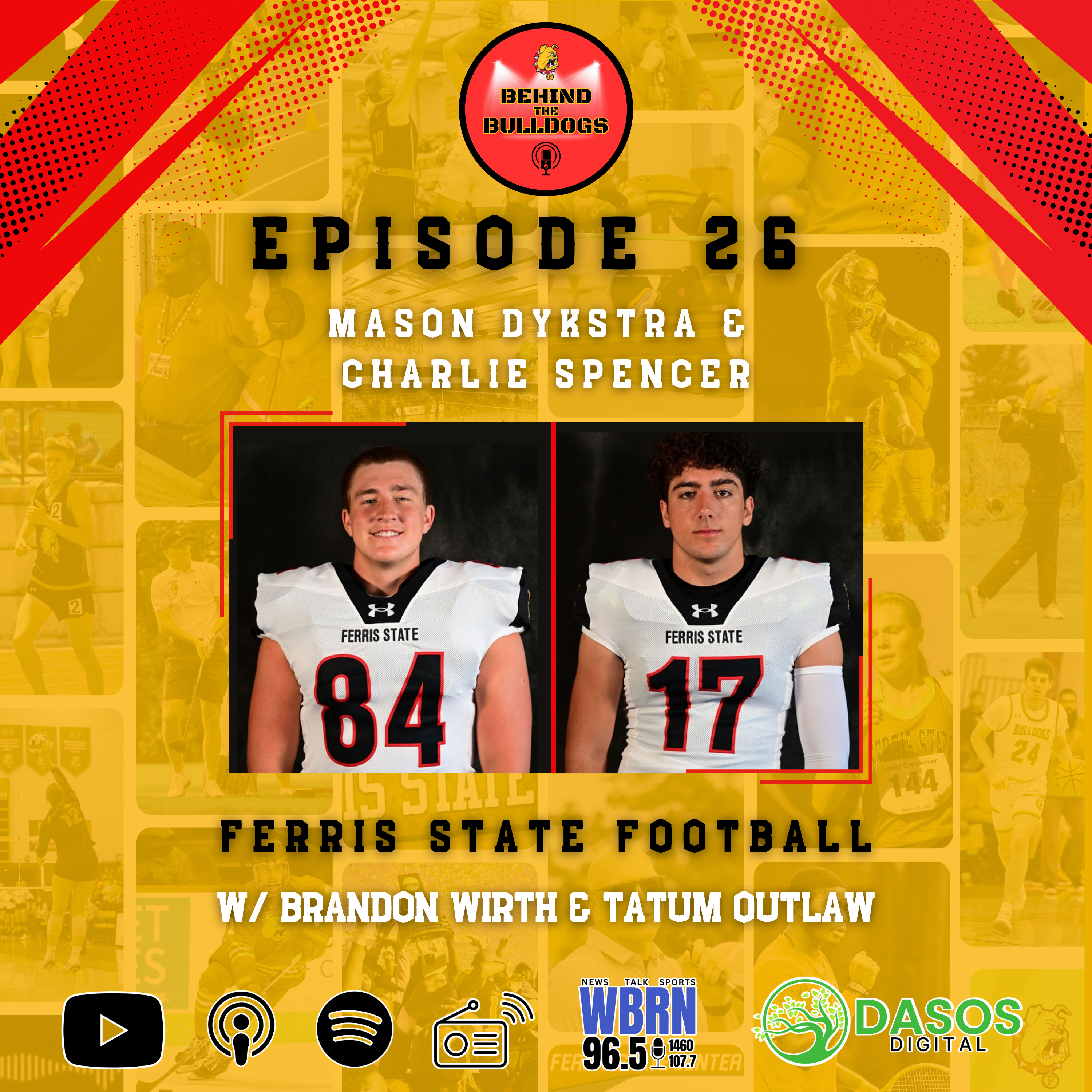 EP 26 - Football w/ Mason Dykstra & Charlie Spencer episode artwork