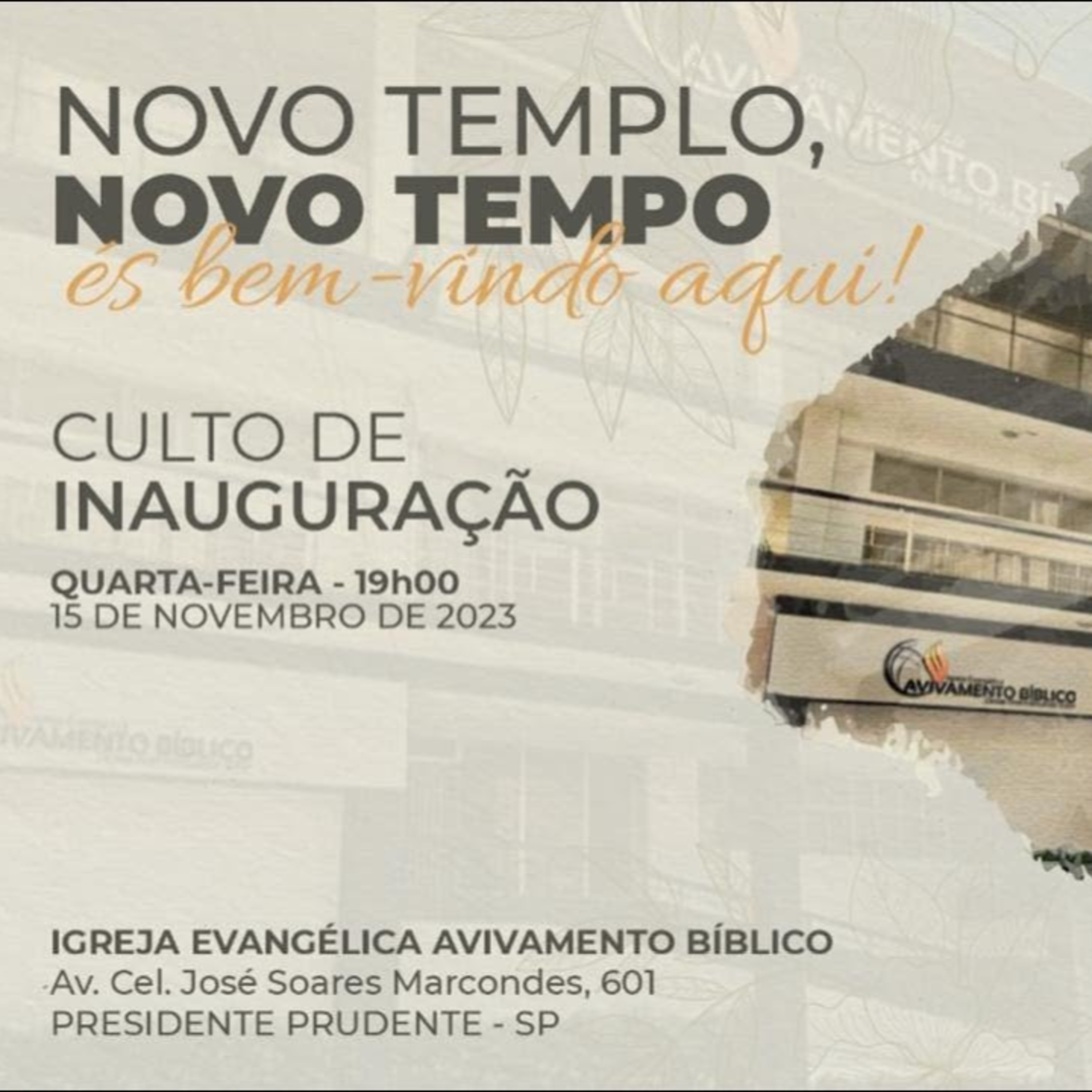 IEAB PRUDENTE - Igreja Evangélica Avivamento Bíblico de Presidente Prudente