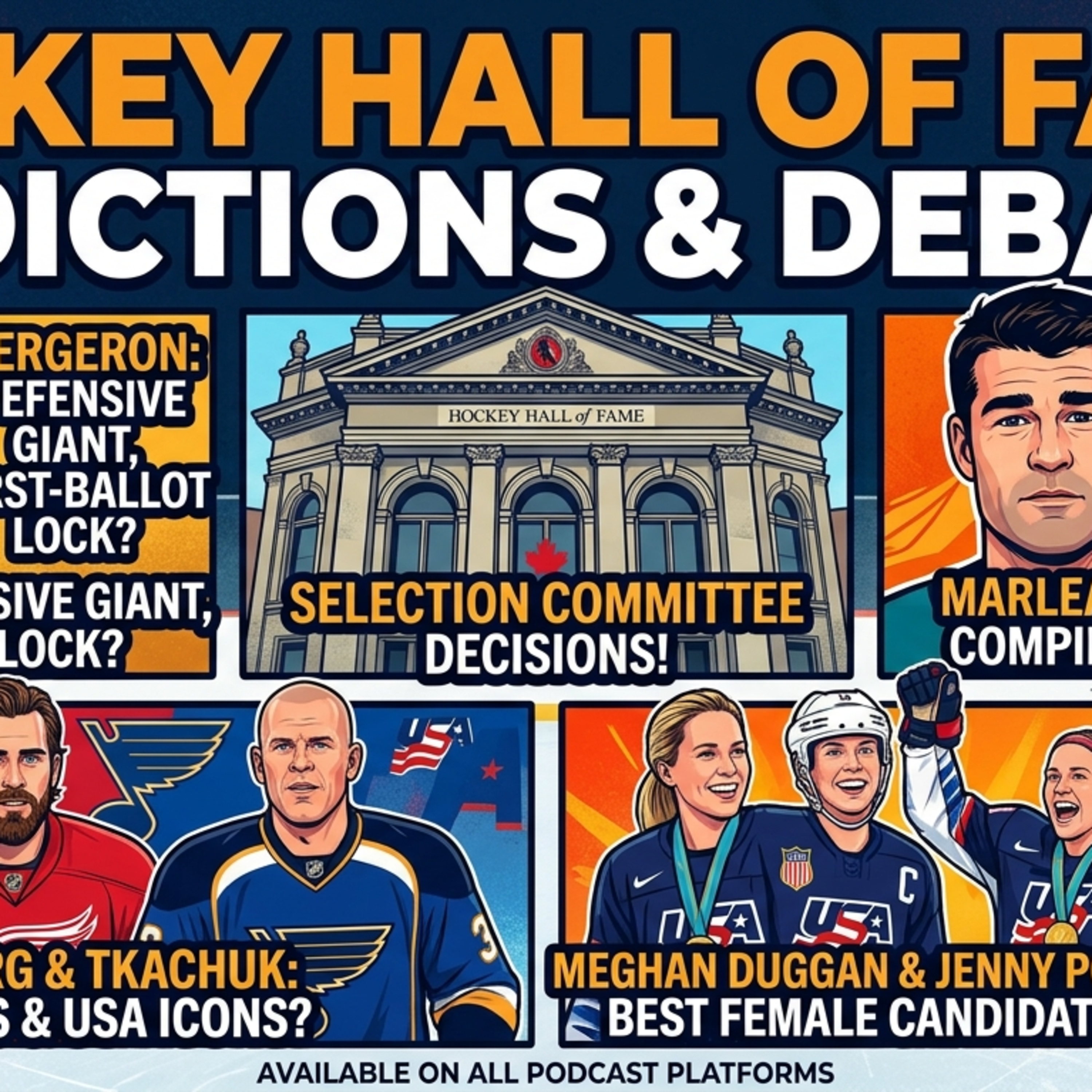 Hockey Hall of Fame Predictions: Bergeron, Marleau, Zetterberg & The Don Cherry Debate! episode artwork