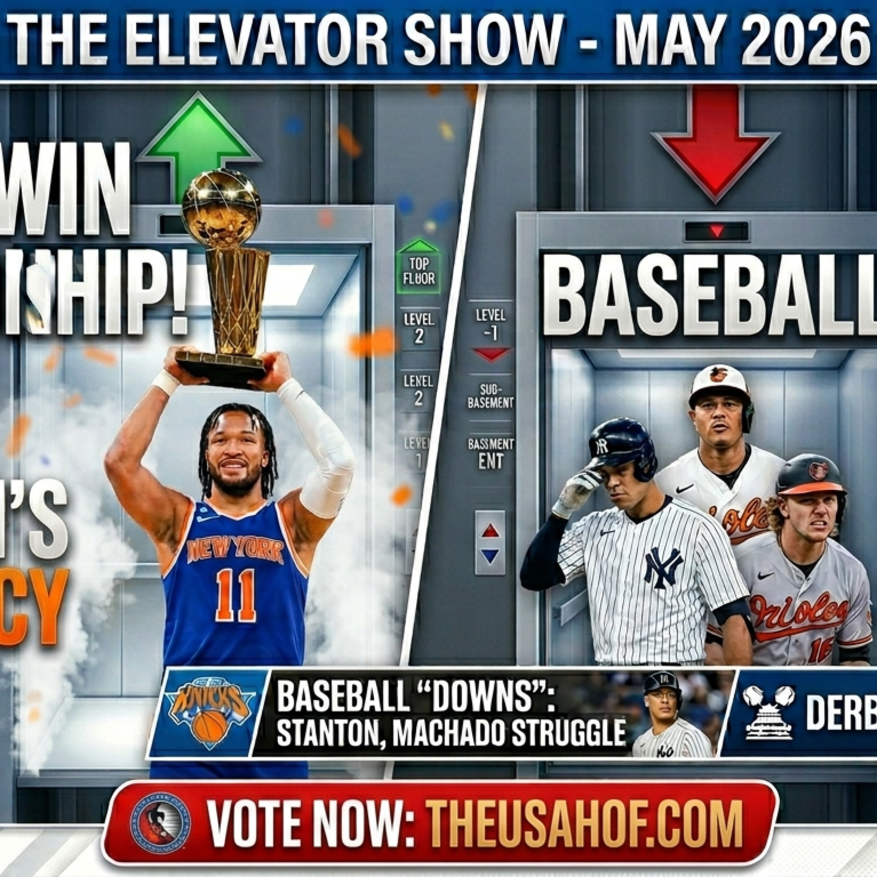 🏀🏒 The Elevator Show: Knicks & Hurricanes HOF Cases, Baseball Slumps & WWE Curses! episode artwork