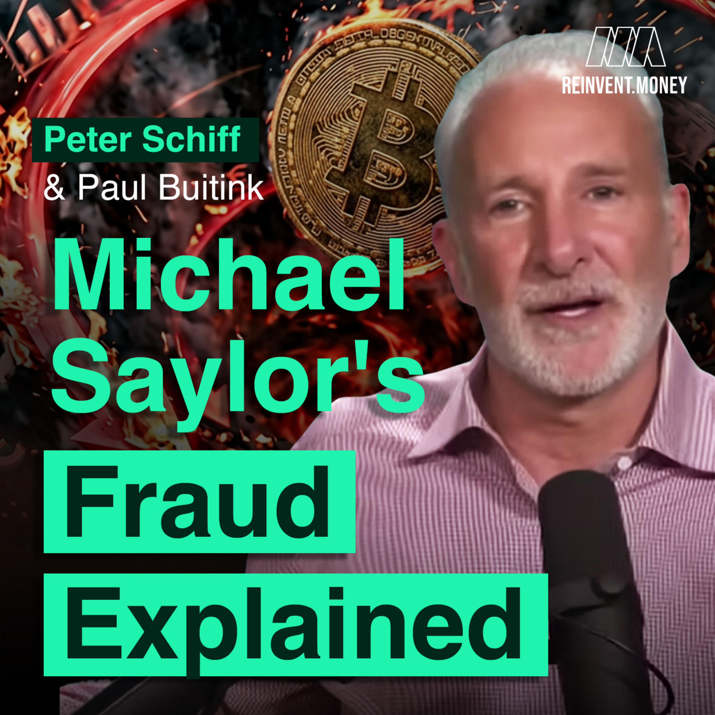 Peter Schiff on Strategy's DEATH SPIRAL, Gold's Negative Sentiment and AI Inflation episode artwork