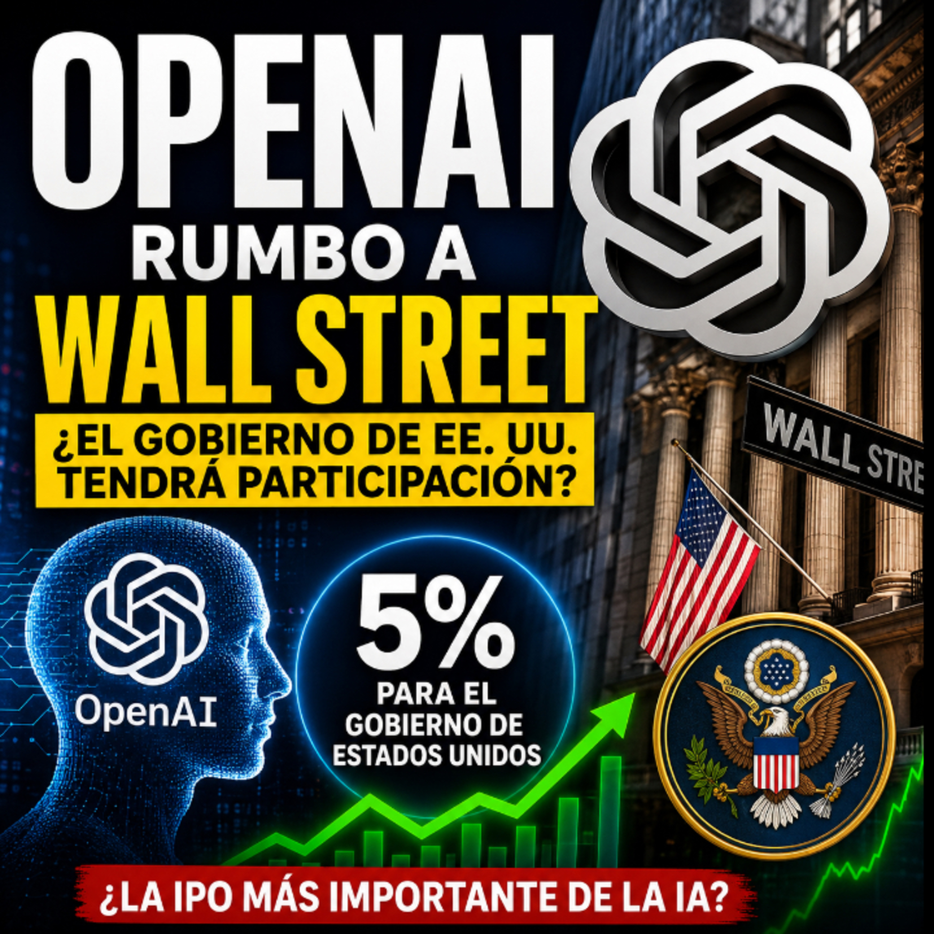 OpenAI podría ofrecer 5% al gobierno de EE. UU. rumbo a su IPO Acción: Meta episode artwork