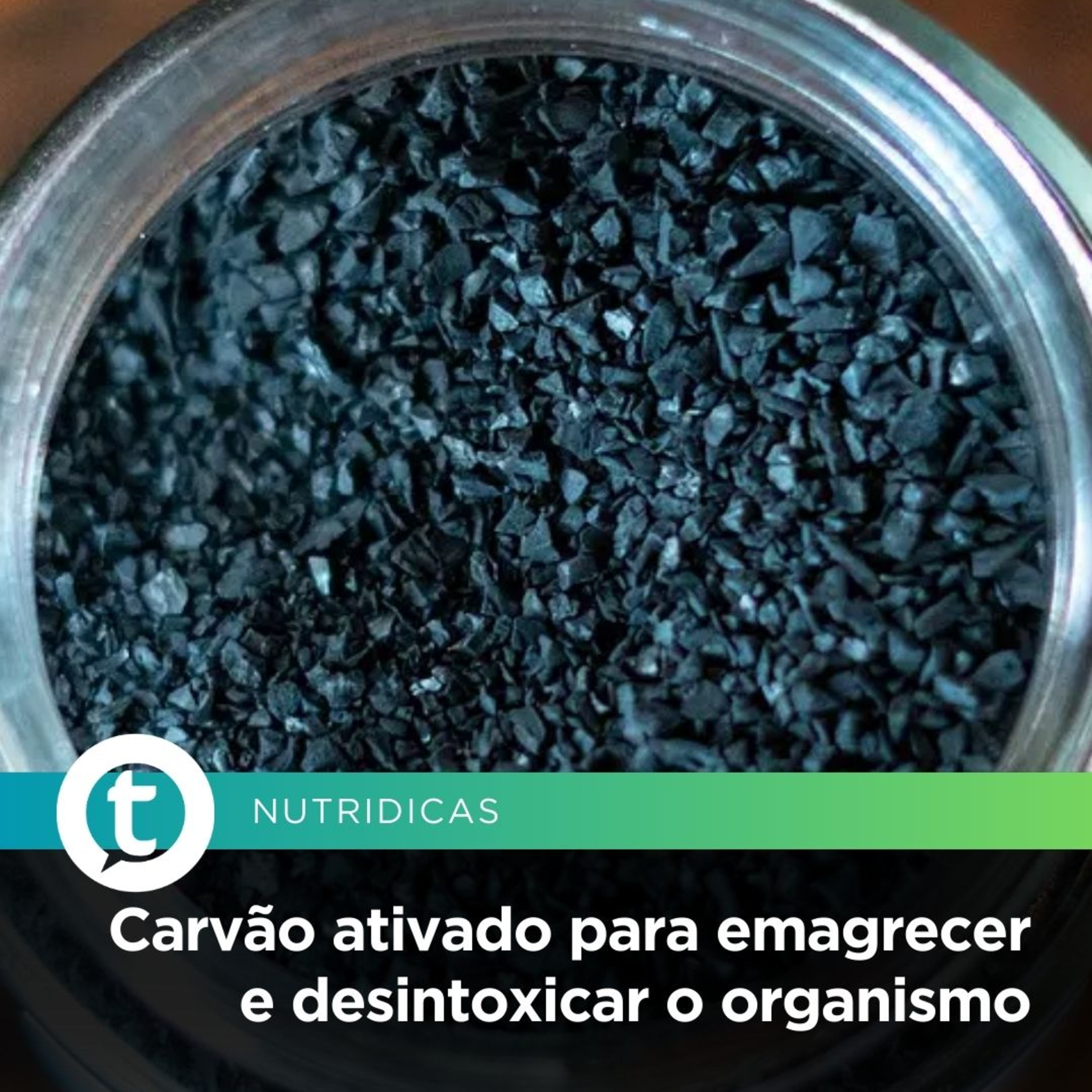 Carvão ativado para emagrecer e desintoxicar o organismo | Nutridicas #59 episode artwork