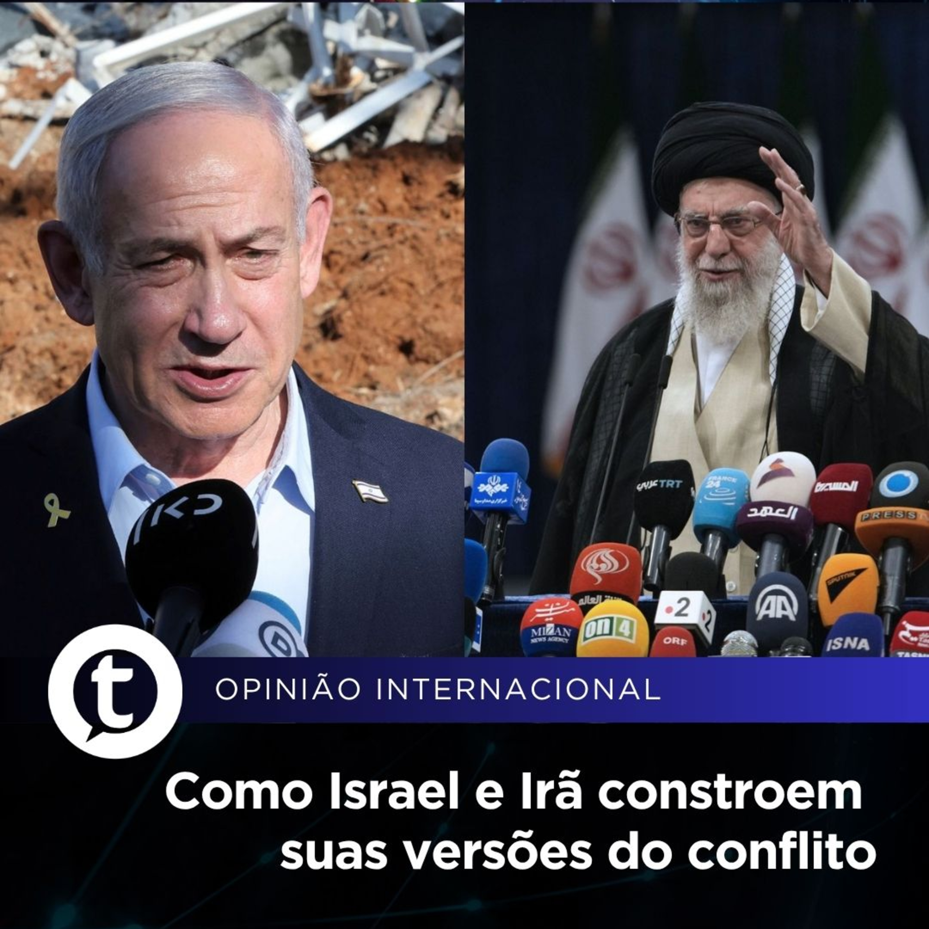 Como Israel e Irã constroem suas versões do conflito no Oriente Médio | Opinião Internacional #29 episode artwork