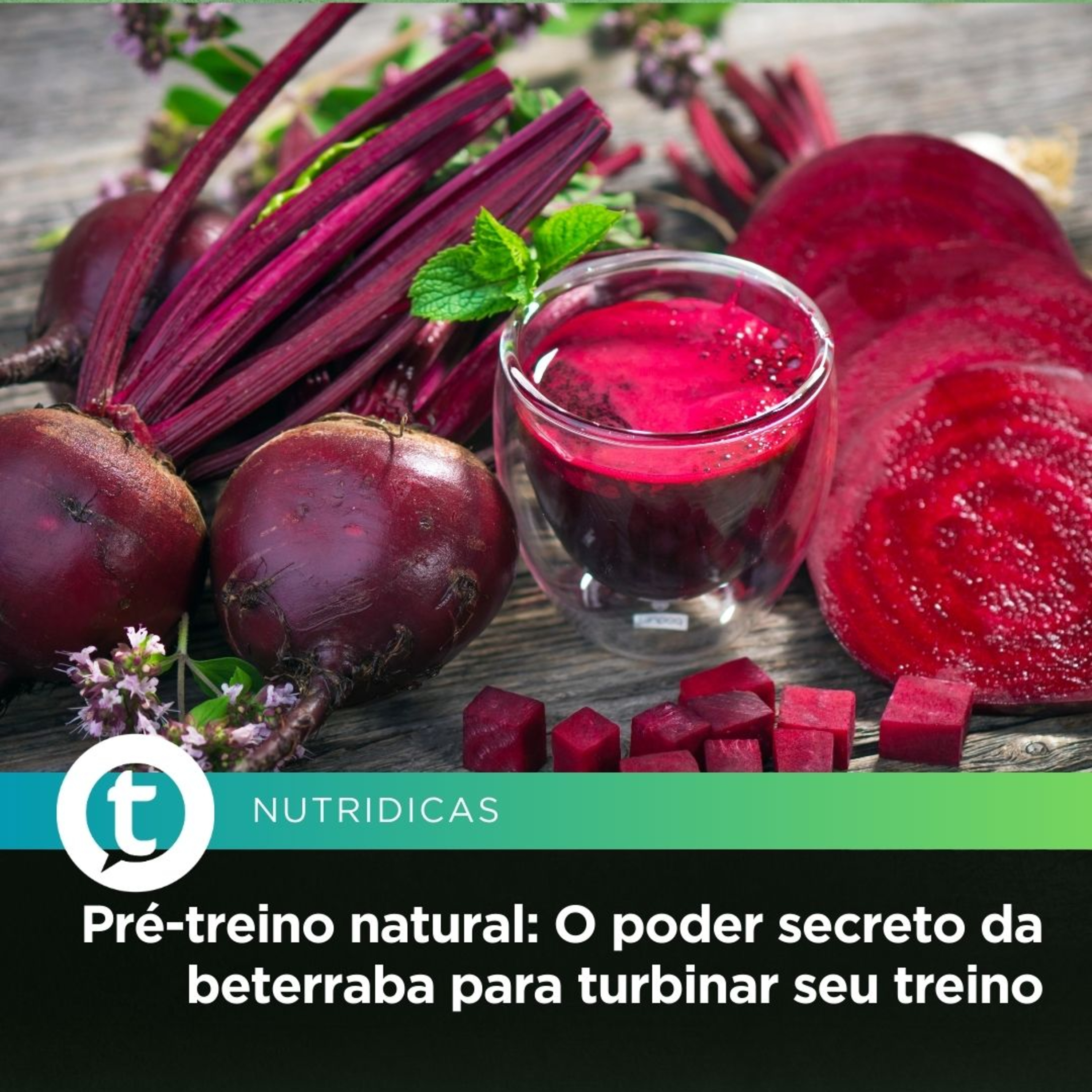 Pré-treino natural: O poder secreto da beterraba para turbinar seu treino | Nutridicas #74 episode artwork