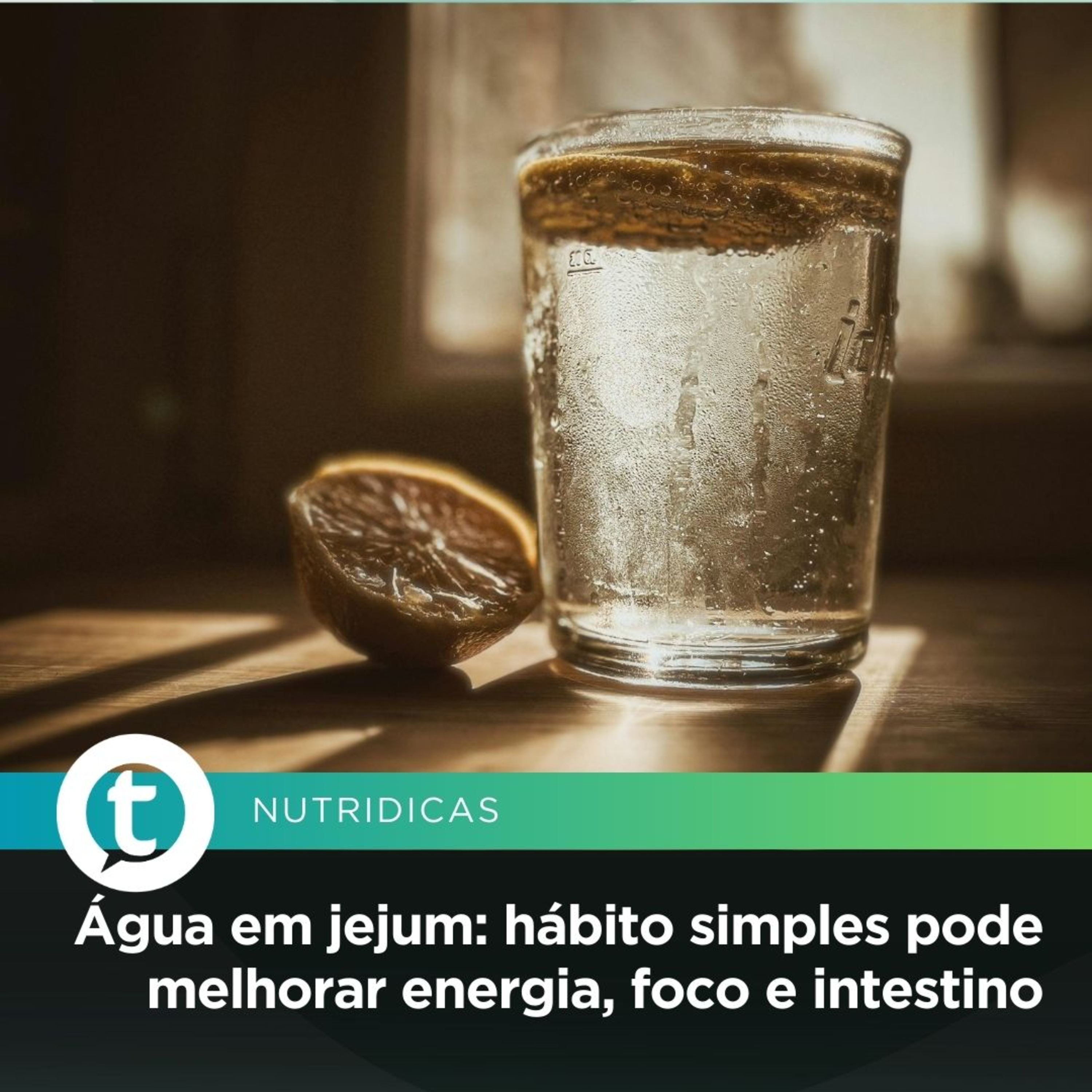 Água em jejum: hábito simples pode melhorar energia, foco e intestino | Nutridicas #79 episode artwork