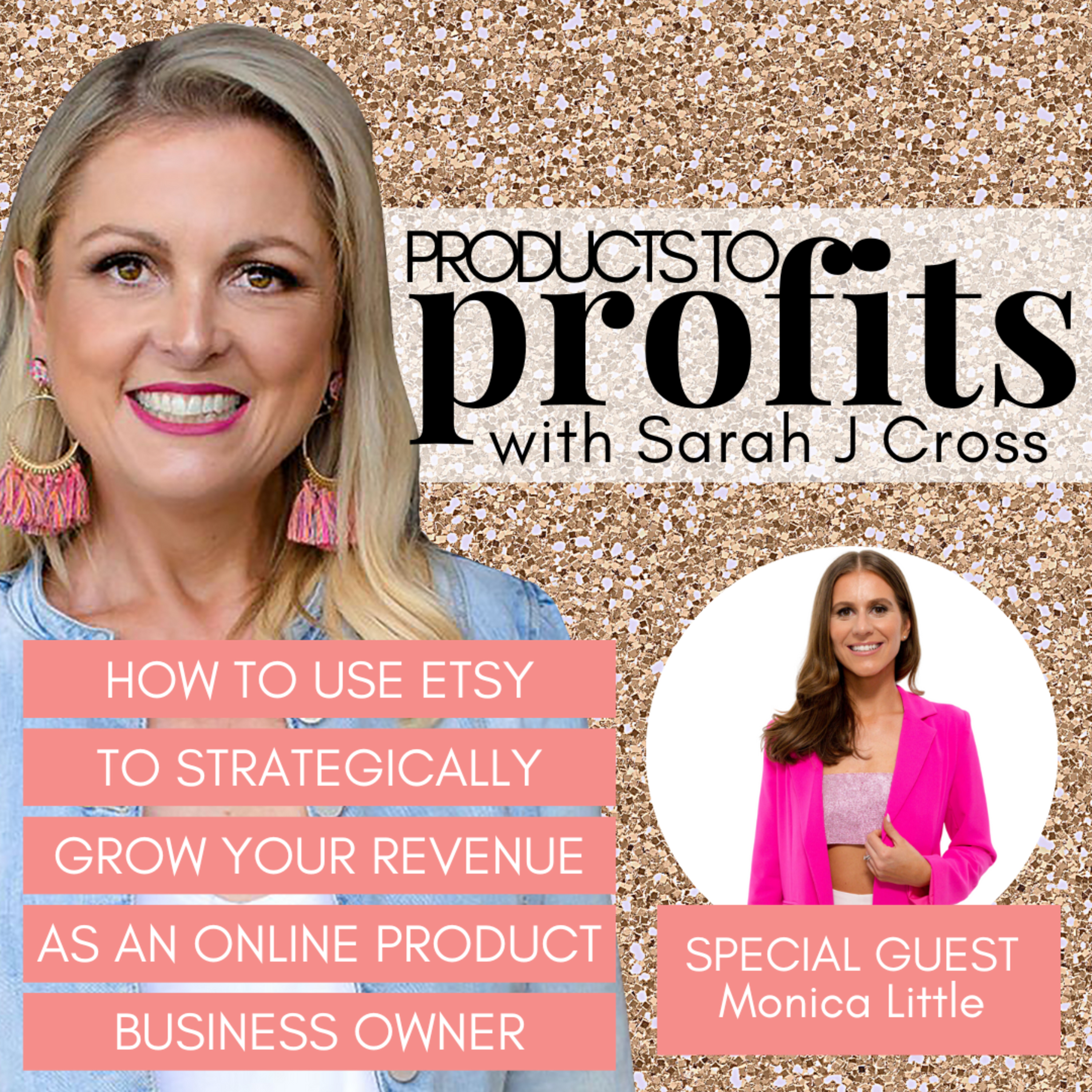 How to use Etsy to strategically grow your revenue as an online product business owner with Monica Little
