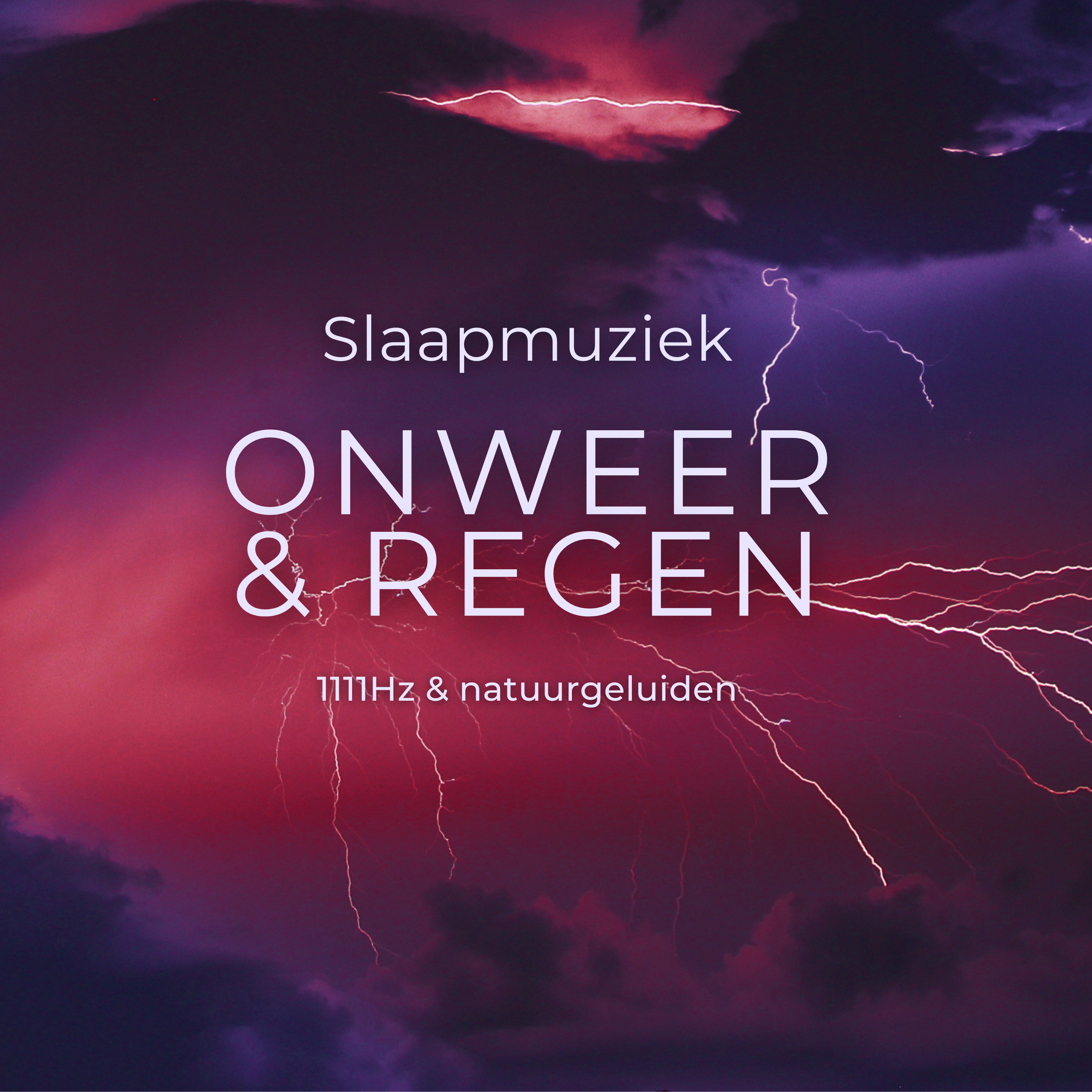 #73 Slaapmuziek met onweer en regen voor diepe slaap, zachte kalmerende muziek, slapeloosheid, ontspanning, 1111Hz