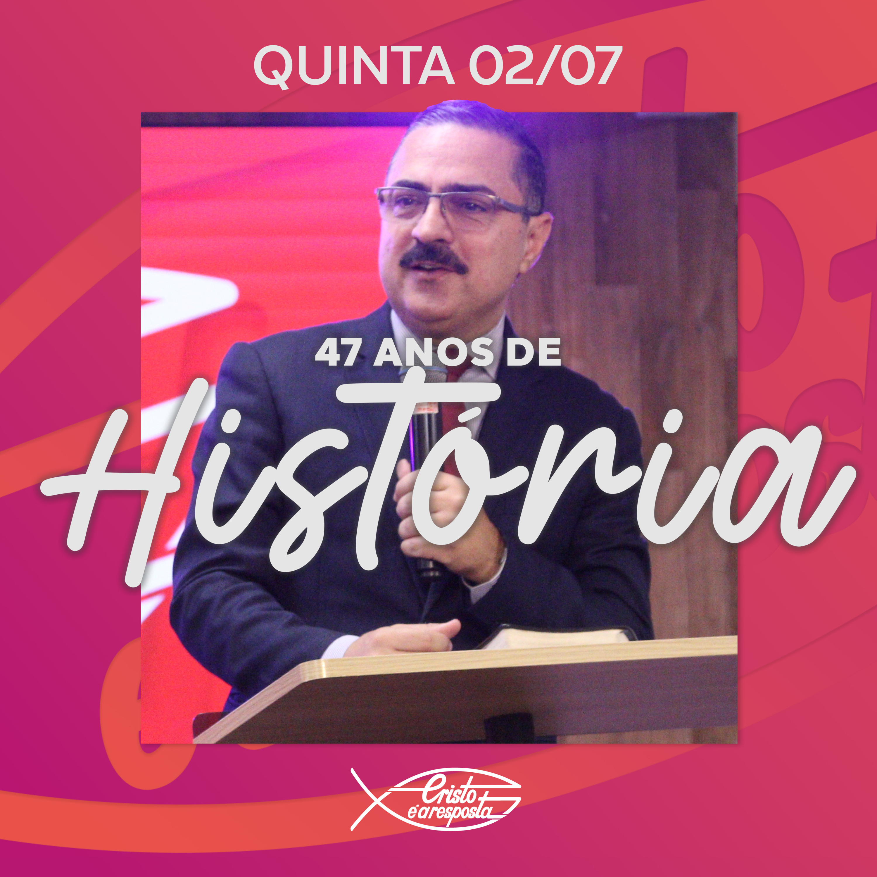 #01 - Temer e servir ao Senhor - Pr. Rogério Araújo | Aniversário Cristo é a Resposta (02/07) episode artwork