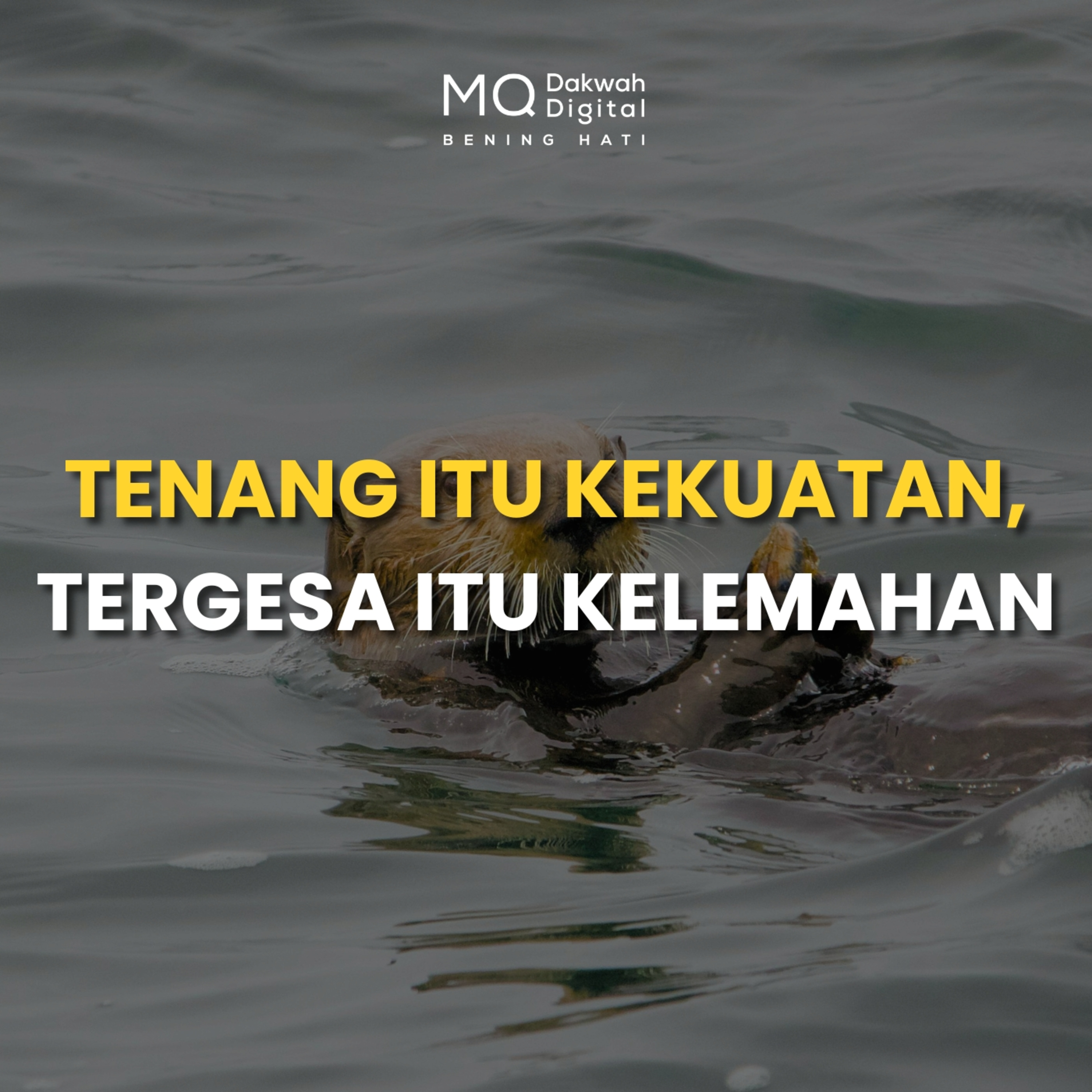 Tenang Itu Kekuatan, Tergesa Itu Kelemahan