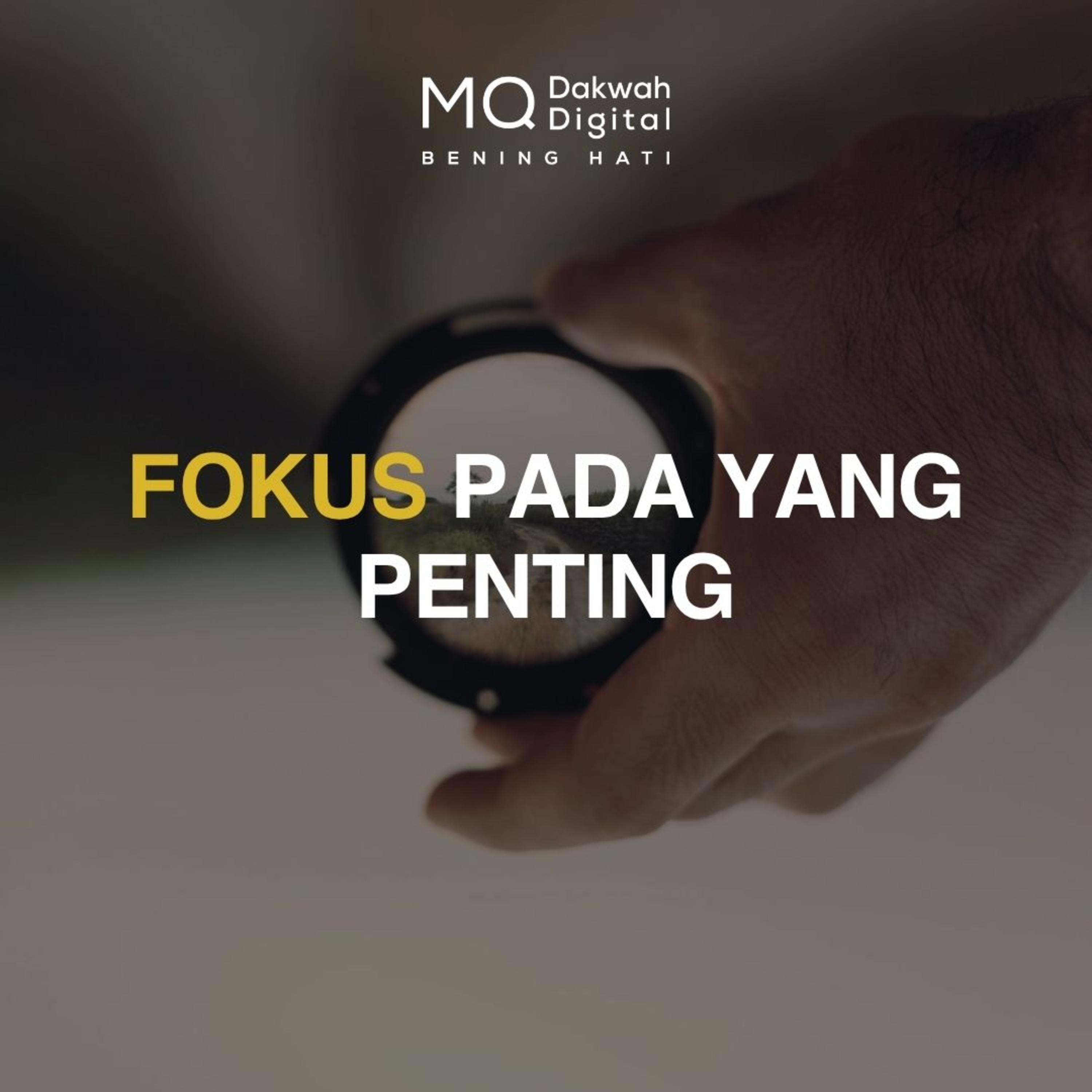 Fokus pada yang Penting