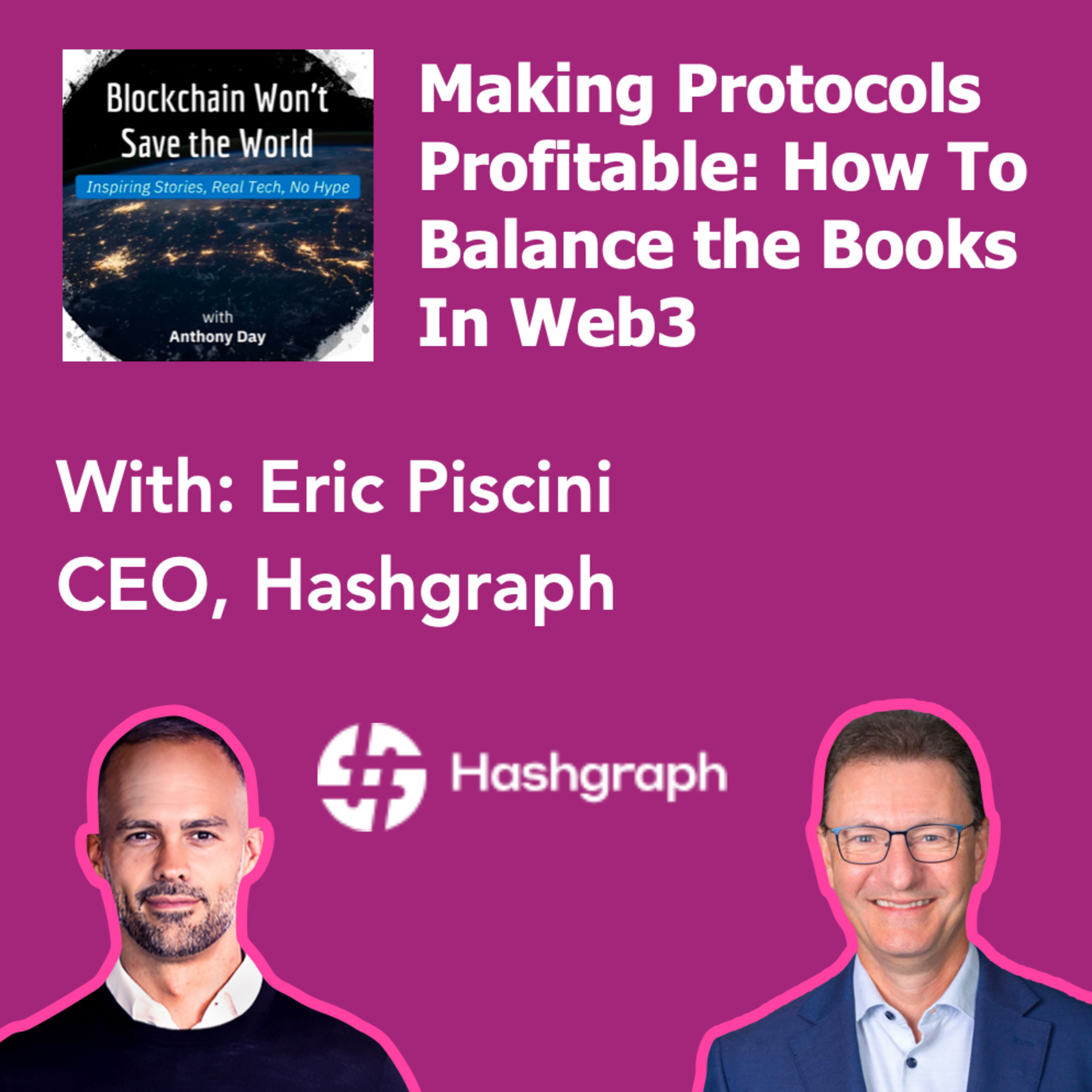 S4E43 Hedera: Making Protocols Profitable w. Eric Piscini (CEO, Hashgraph) episode artwork