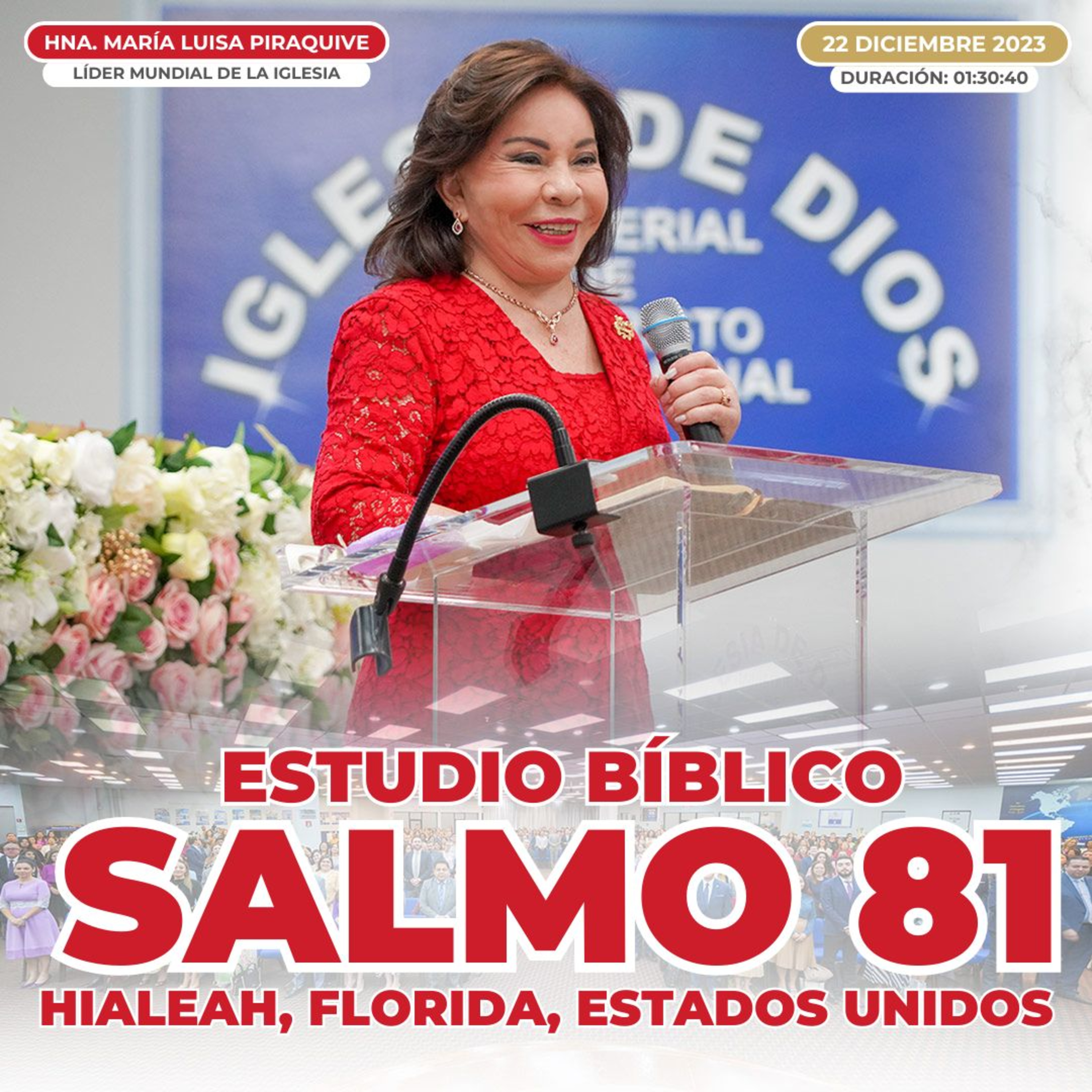 Salmo 81 (Estudio Bíblico) - Hermana María Luisa Piraquive - Iglesia de Dios Ministerial de Jesucristo Internacional