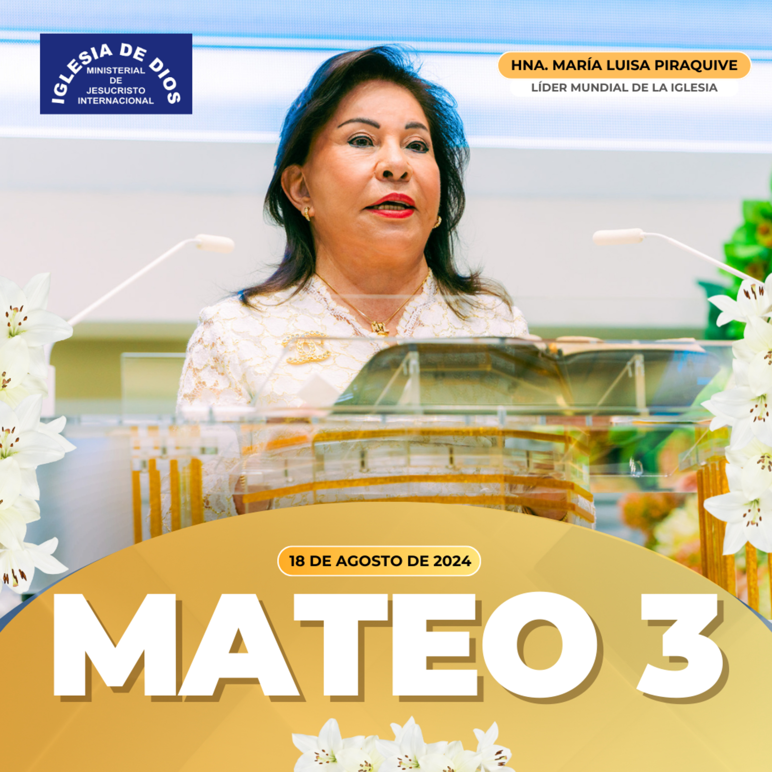 Mateo 3, Hna. María Luisa Piraquive, 18 de agosto de 2024 episode artwork