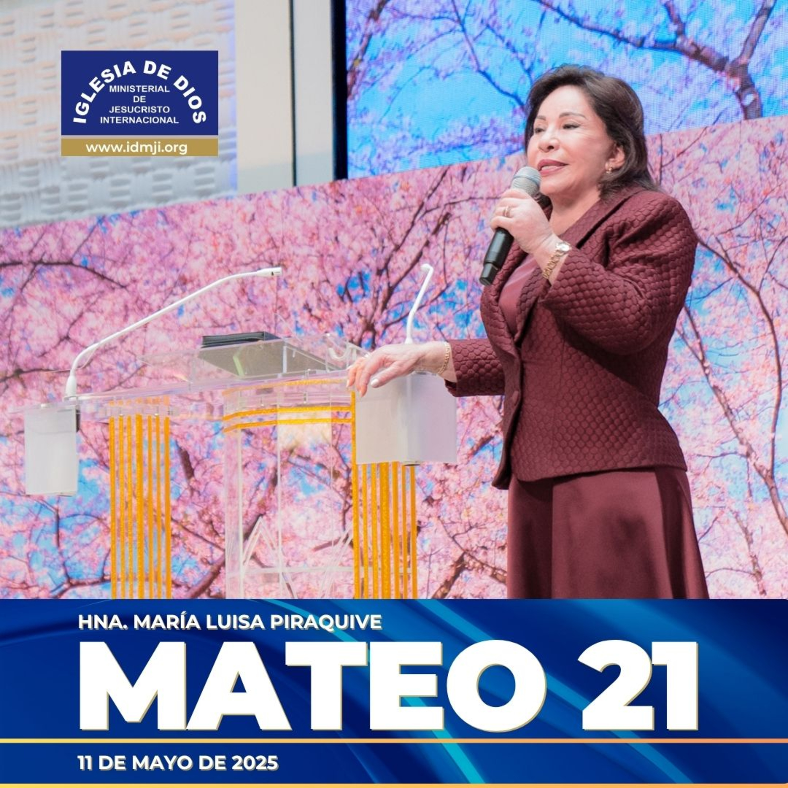 Enseñanza: Mateo 21 – Hna. María Luisa Piraquive - 11 mayo 2025 #IDMJI episode artwork