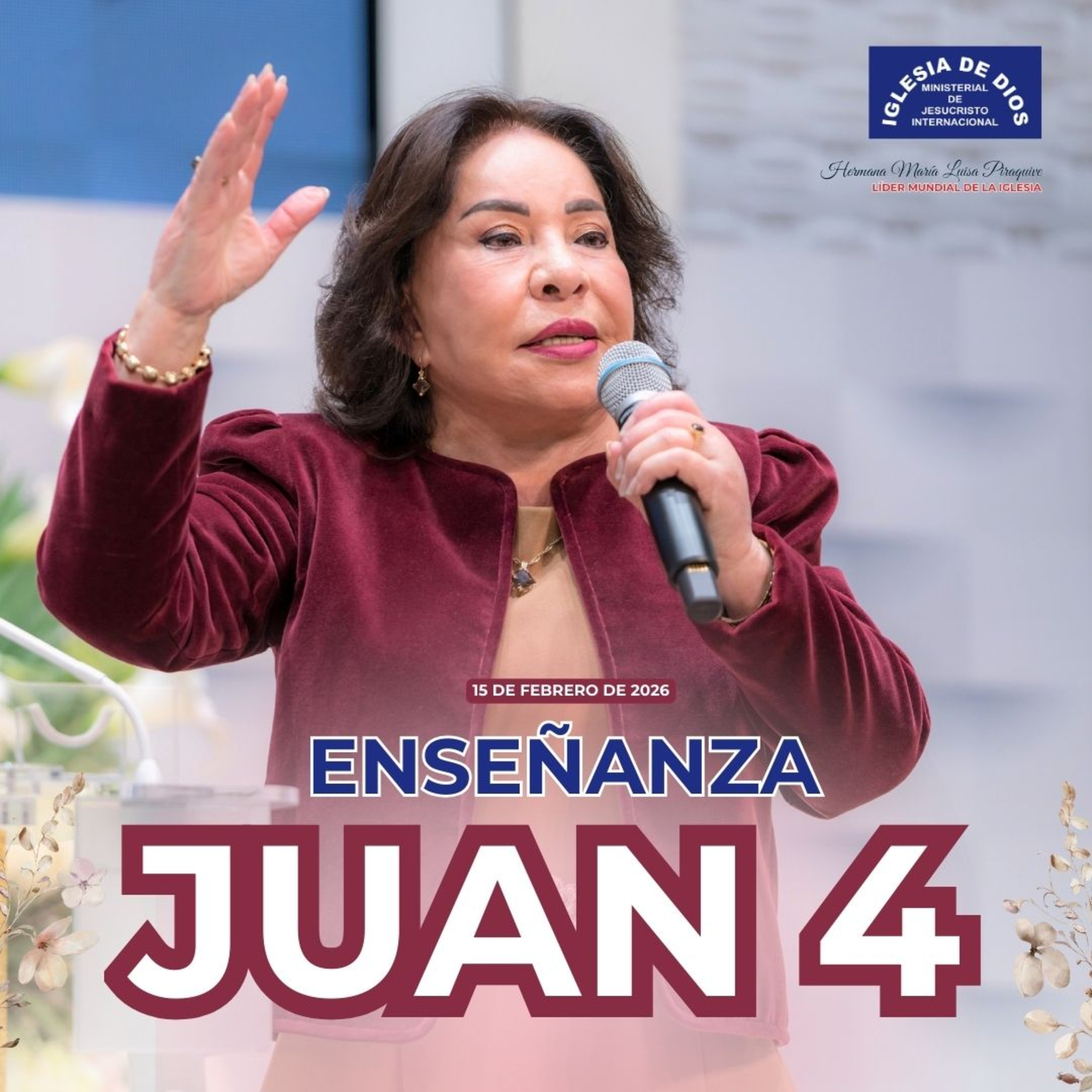 Enseñanza: Juan 4 – Hermana María Luisa Piraquive – 15 de febrero de 2026 IDMJI episode artwork