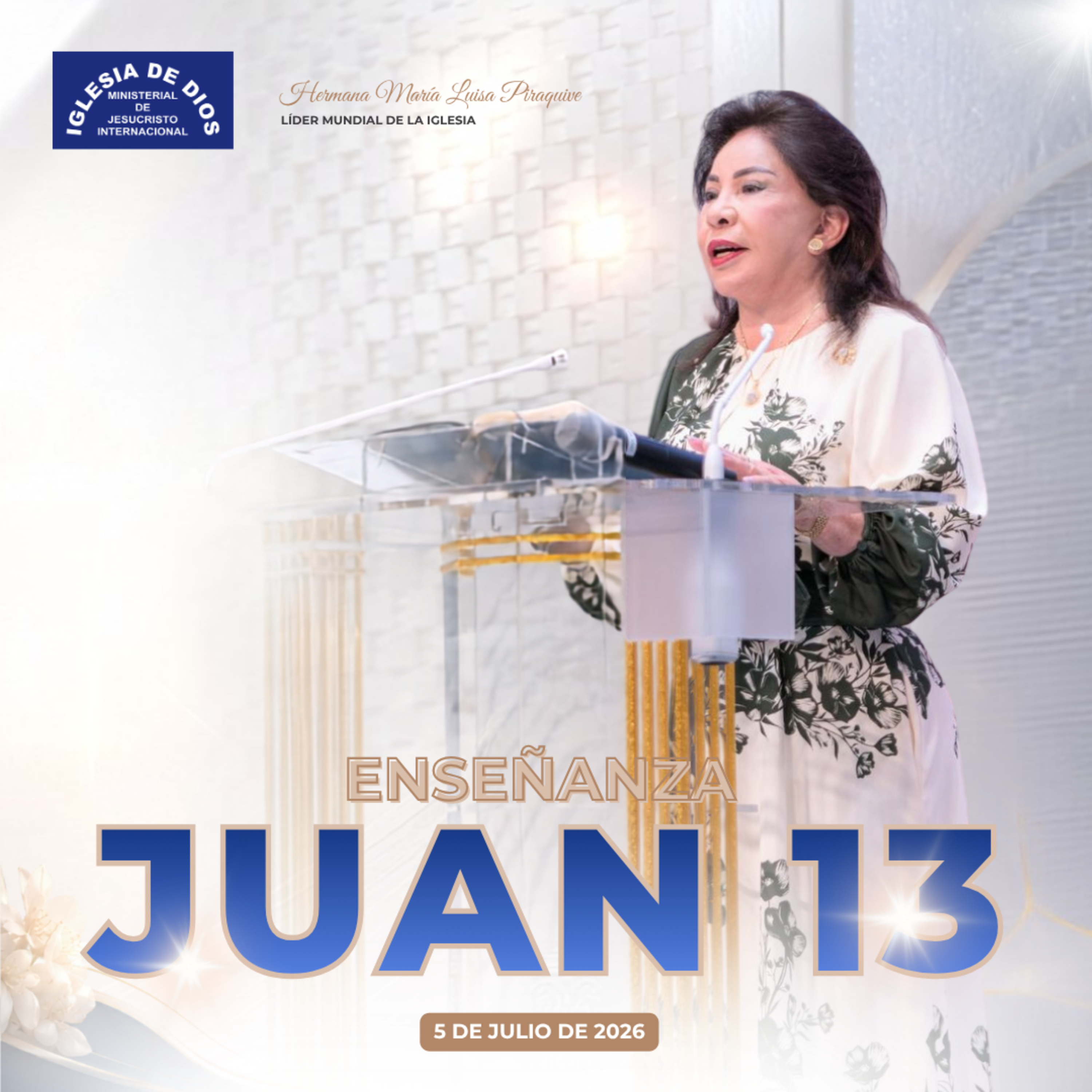 Enseñanza: Juan 13 – Hermana María Luisa Piraquive – 12 de Julio, 2026 – IDMJI episode artwork
