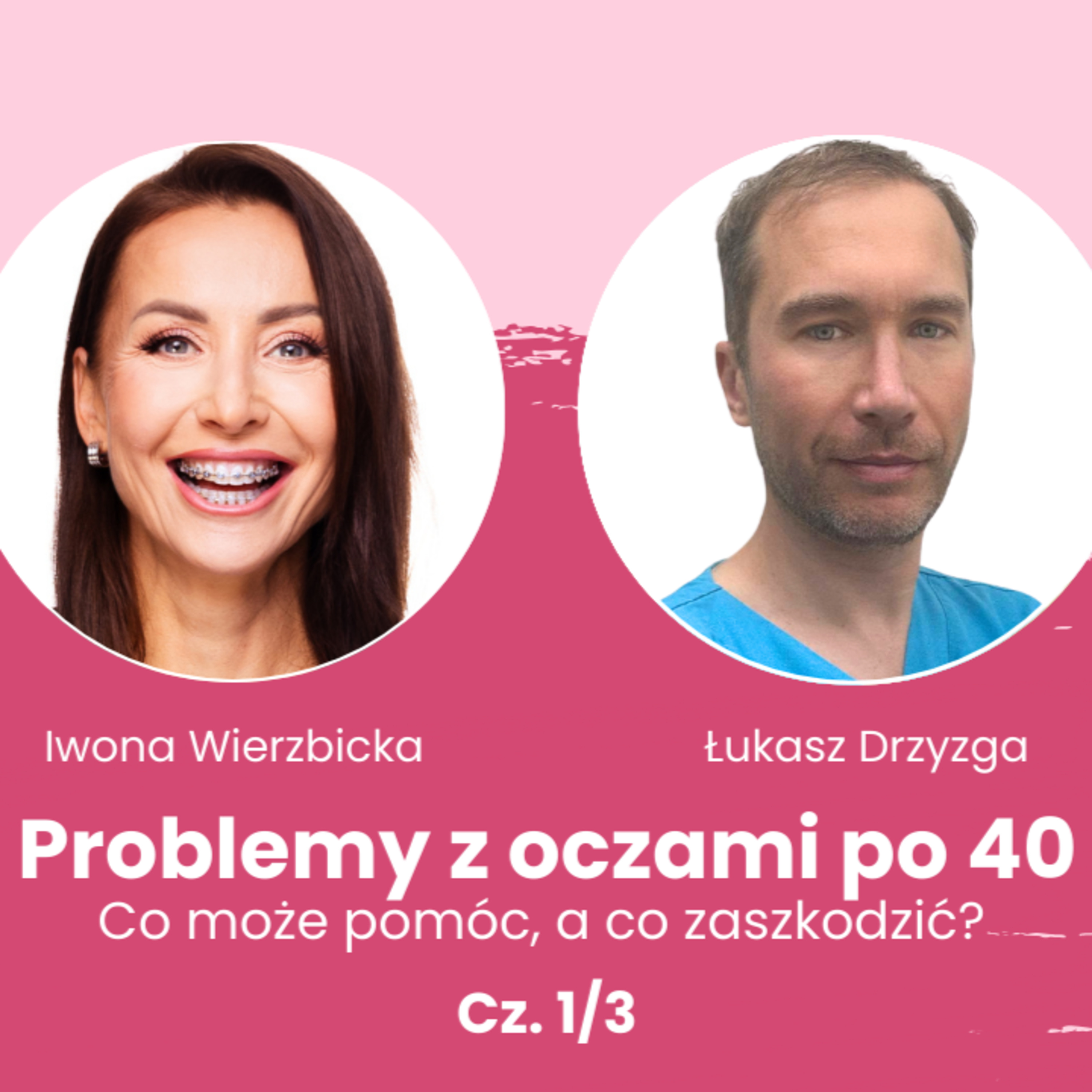 Problemy z oczami po 40 – co może pomóc, a co zaszkodzić? Rozmowa Iwony Wierzbickiej i Łukasza Drzyzgi | Cz. 1/3