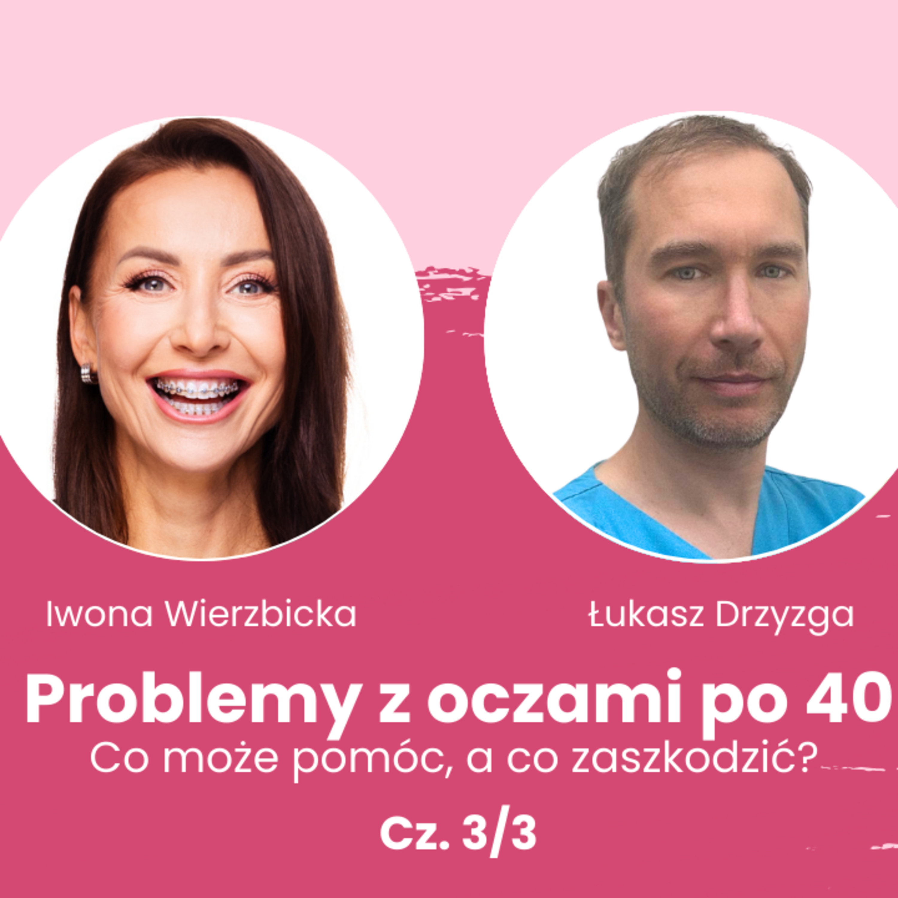 Problemy z oczami po 40 – co może pomóc, a co zaszkodzić? Rozmowa Iwony Wierzbickiej i Łukasza Drzyzgi | Cz. 3/3