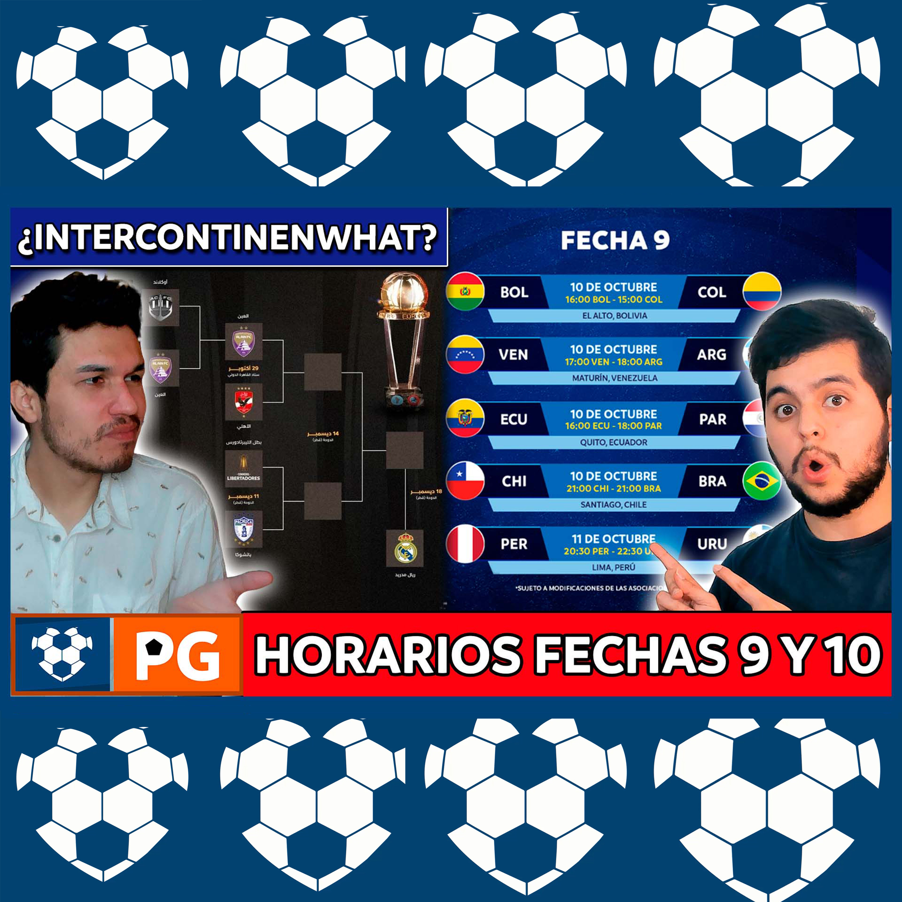 🔴Fechas 9 y 10: Eliminatorias United 2026 (horarios}🔥La insólita nueva intercontinental 2024🔥AB 4X31