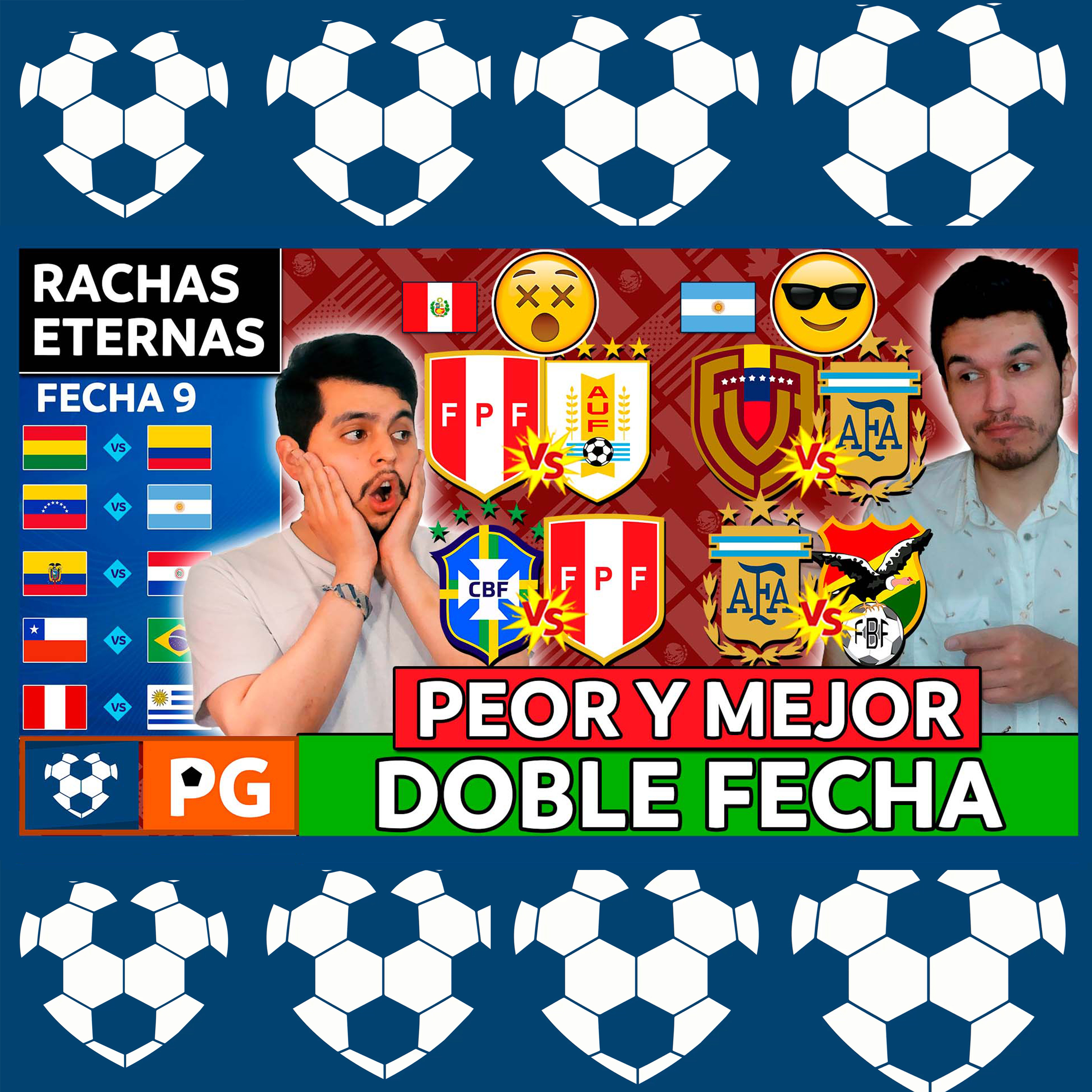 🔴Peor y mejor doble fecha (9 y 10 Eliminatorias United 2026)🔥Rachas y duelos eternos: fecha 9🔥AB 4X33