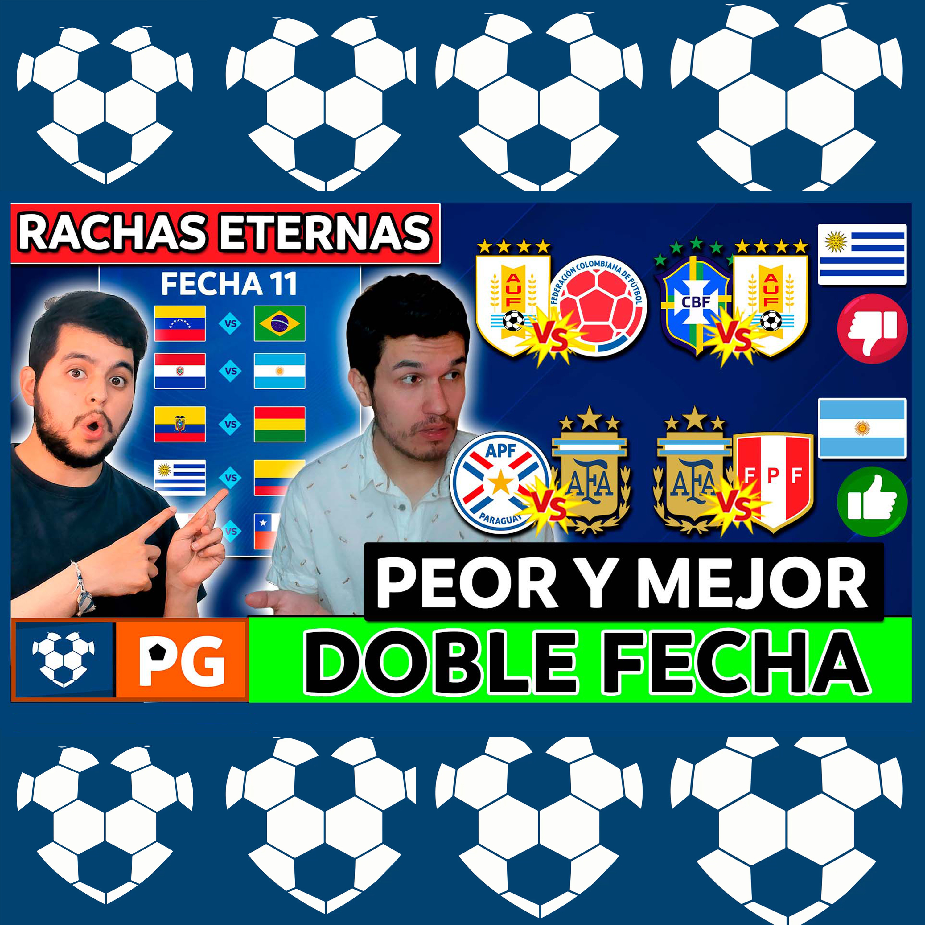 🔴Peor y mejor doble fecha (11/12 Eliminatorias United 2026)🔥Rachas y duelos eternos: fecha 11🔥AB 4X38
