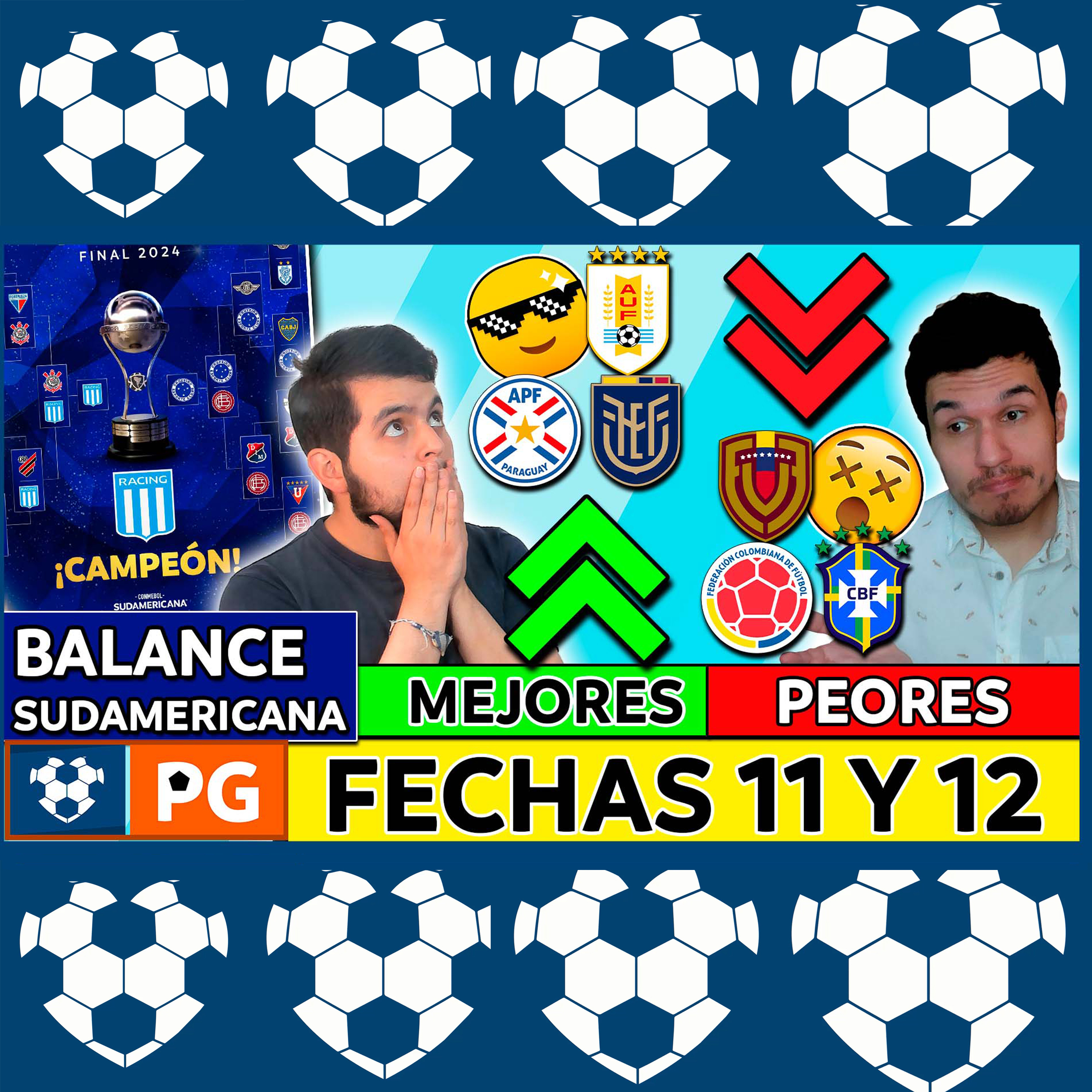 🔴Peores/Mejores selecciones fechas 11/12 Eliminatorias🔥Balanace Copa Sudamericana 2024🔥AB 4X40