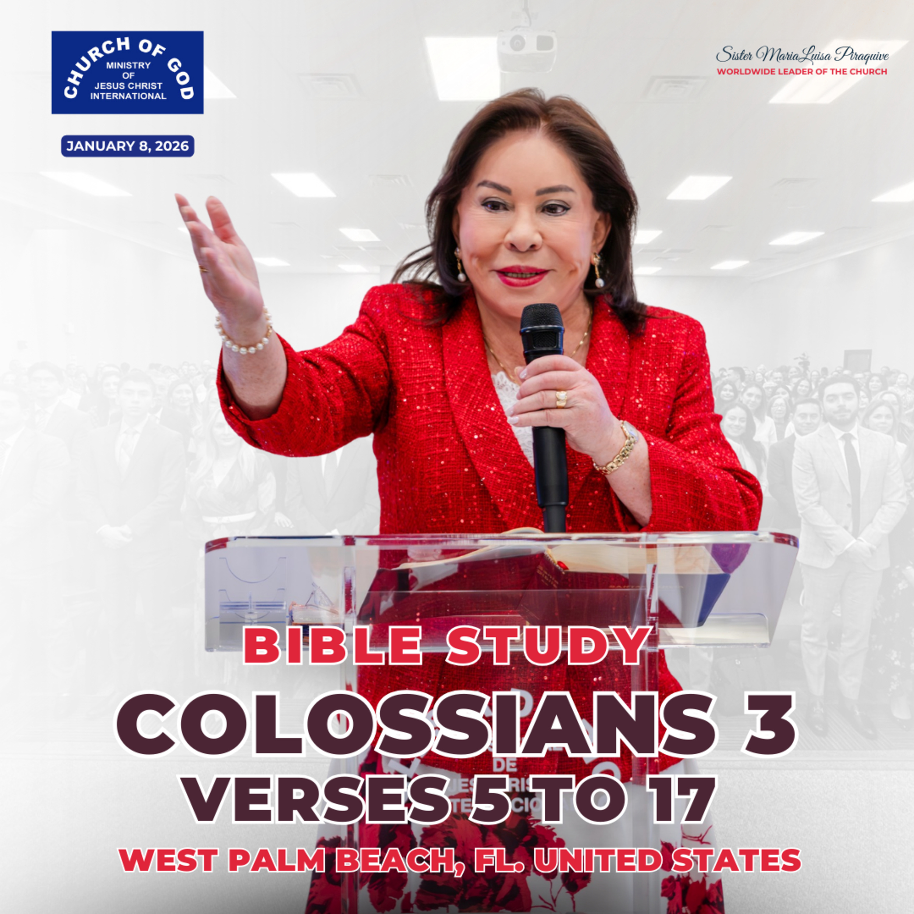 Bible Study: Colossians 3 - West Palm Beach, Florida, USA