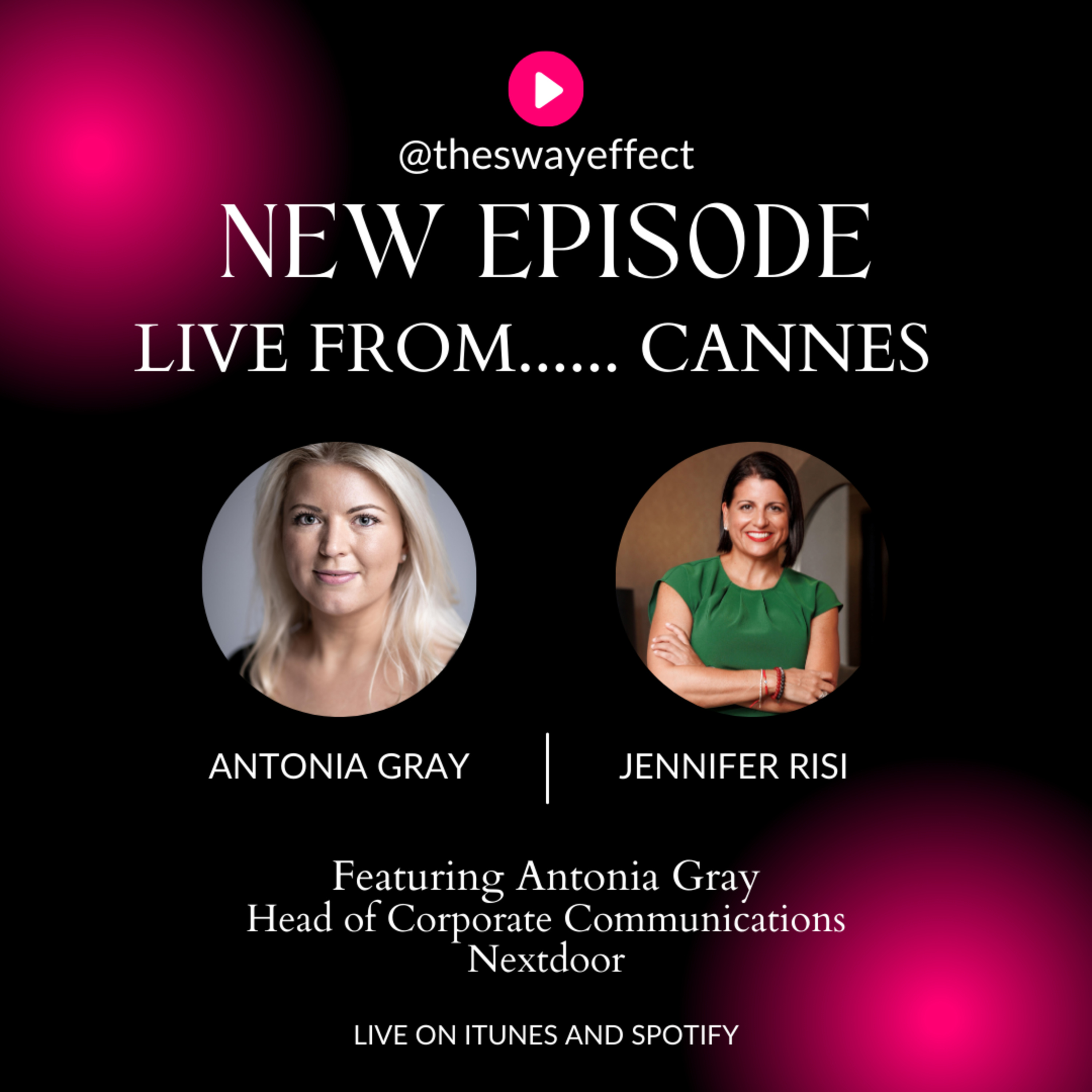 The Sway Effect - Episode 34 with Antonia Gray, Head of Corporate Communications, Nextdoor episode artwork
