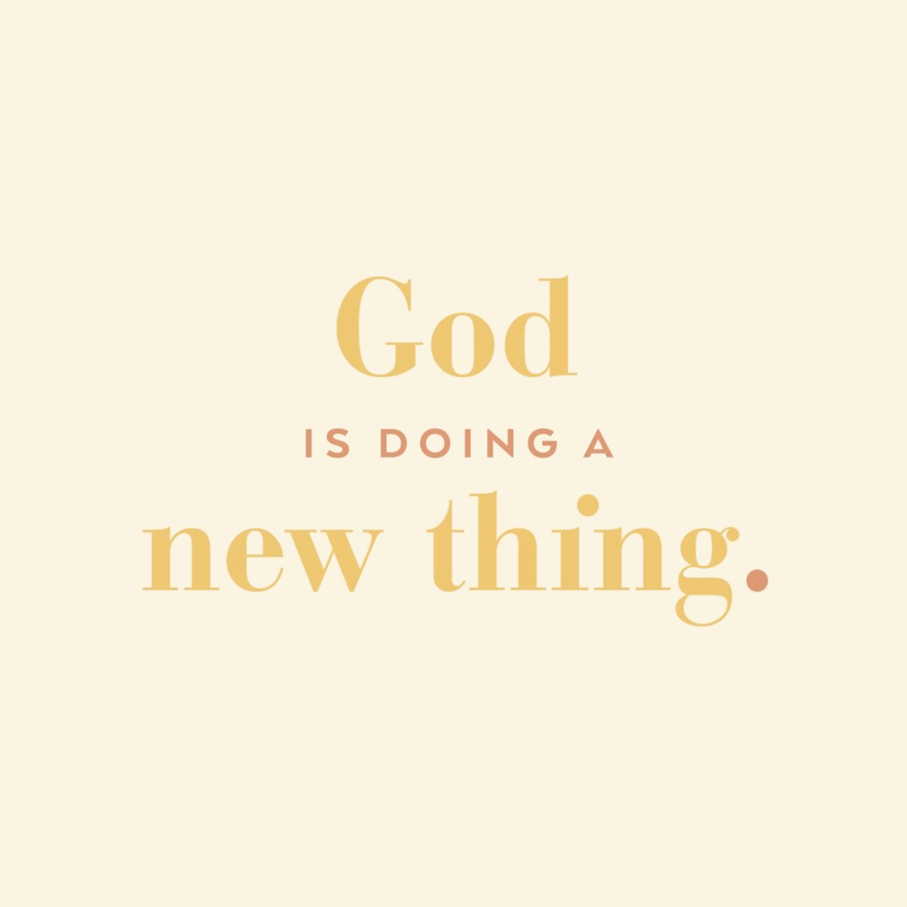"New Thing" // Isaiah 43 *with Josh Fox (Sunday 12/28/25) episode artwork