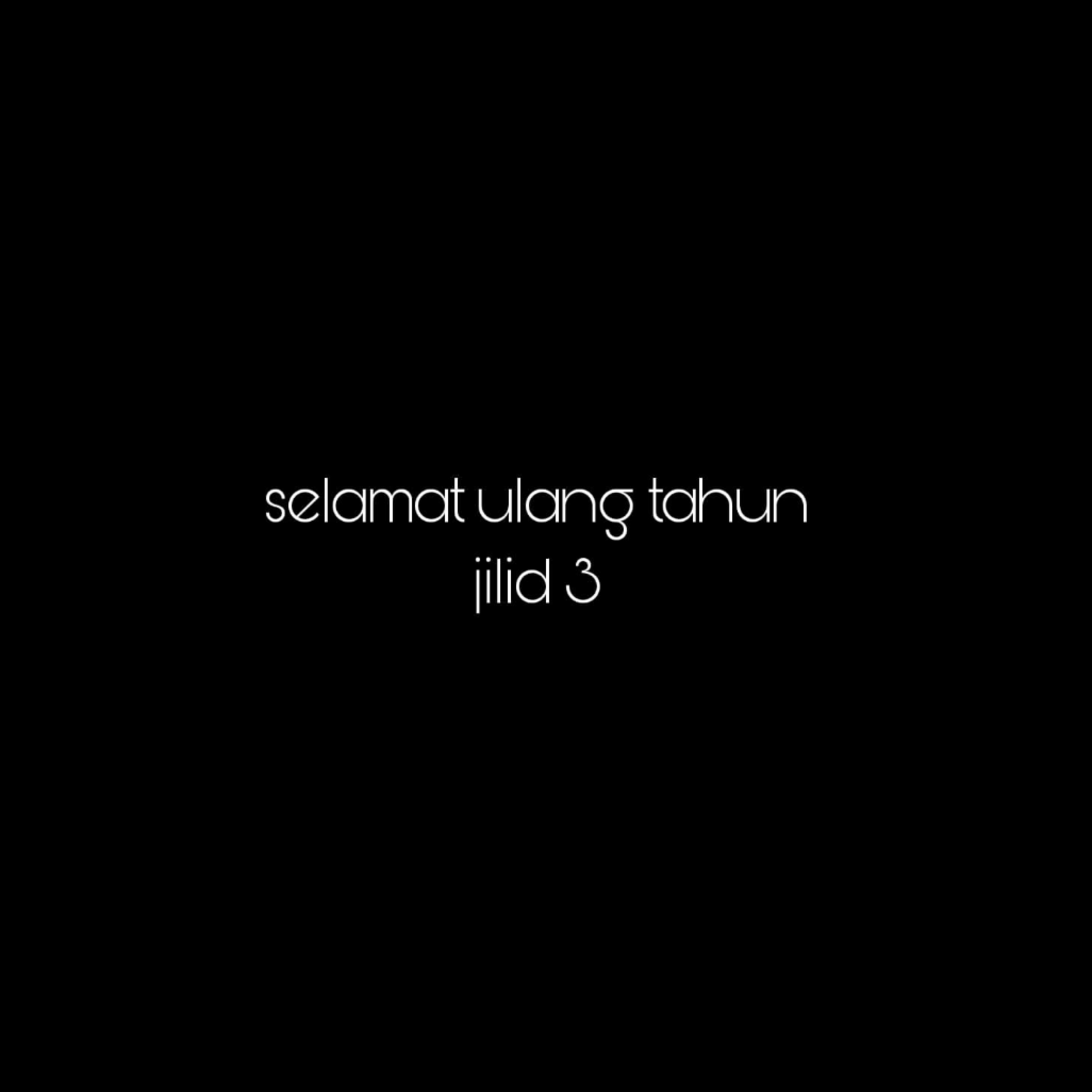 selamat ulang tahun jilid 3. episode artwork