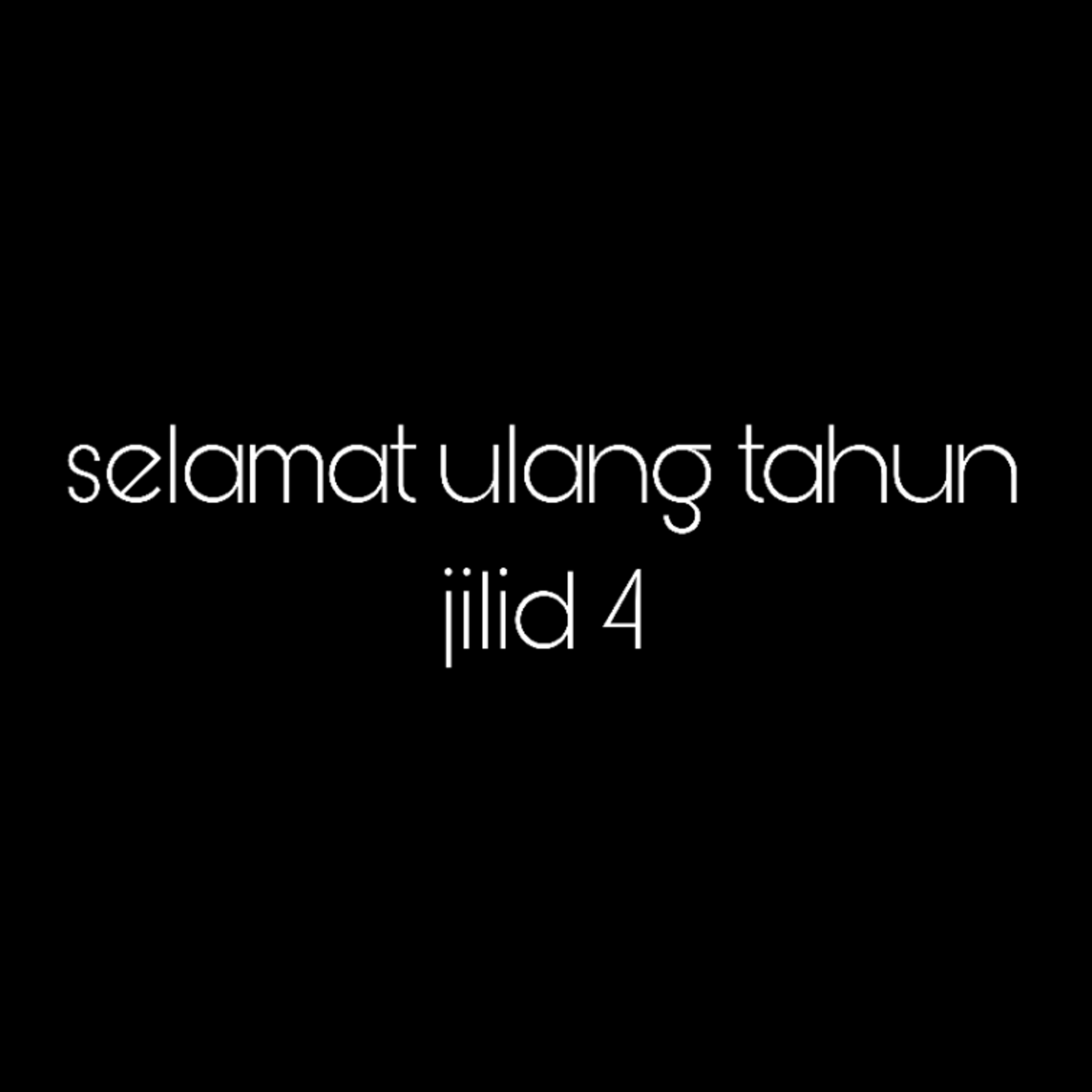 Selamat ulang tahun jilid 4. episode artwork