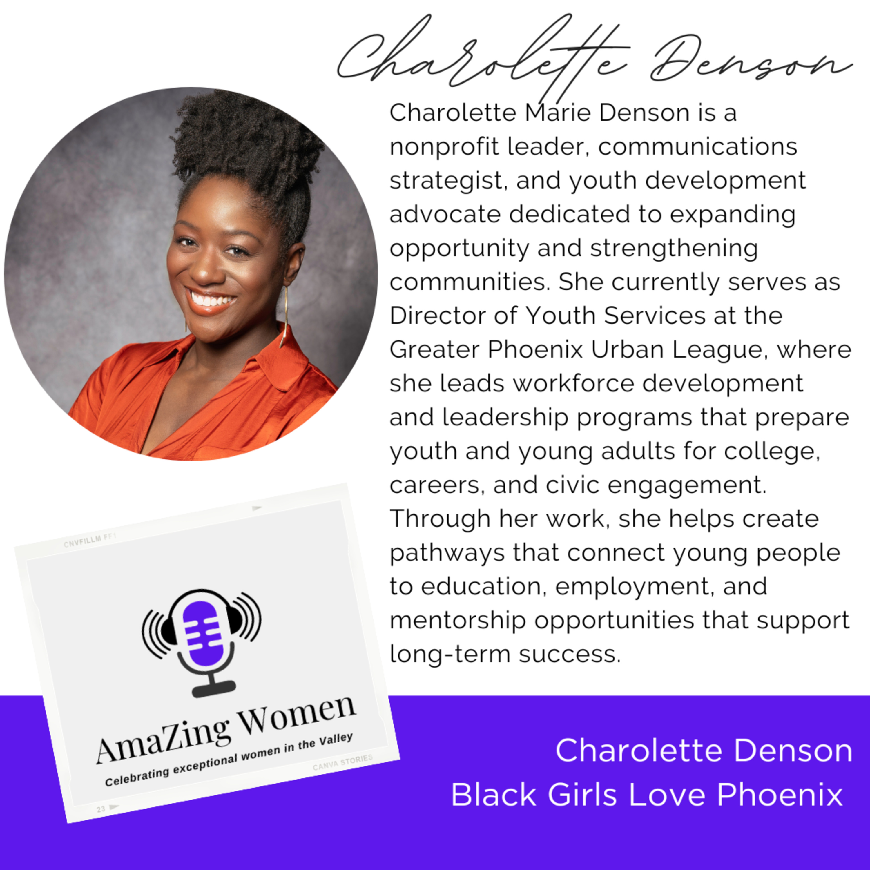 AmaZing Woman-Charolette Denson episode artwork