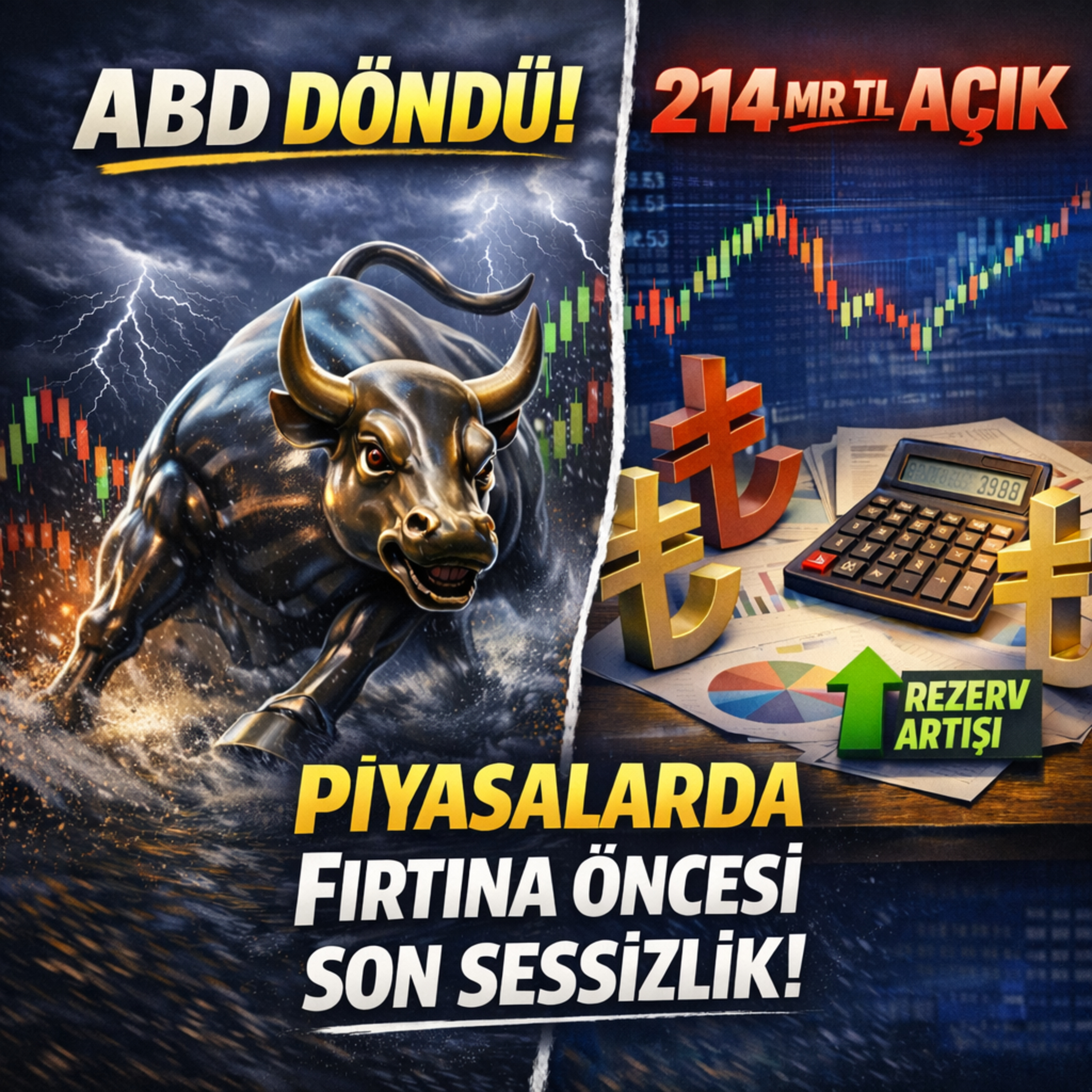 🌪️ FIRTINA BAŞLIYOR! | ABD Döndü, İçeride "Bütçe" Alarmı! (214 Milyar TL) episode artwork