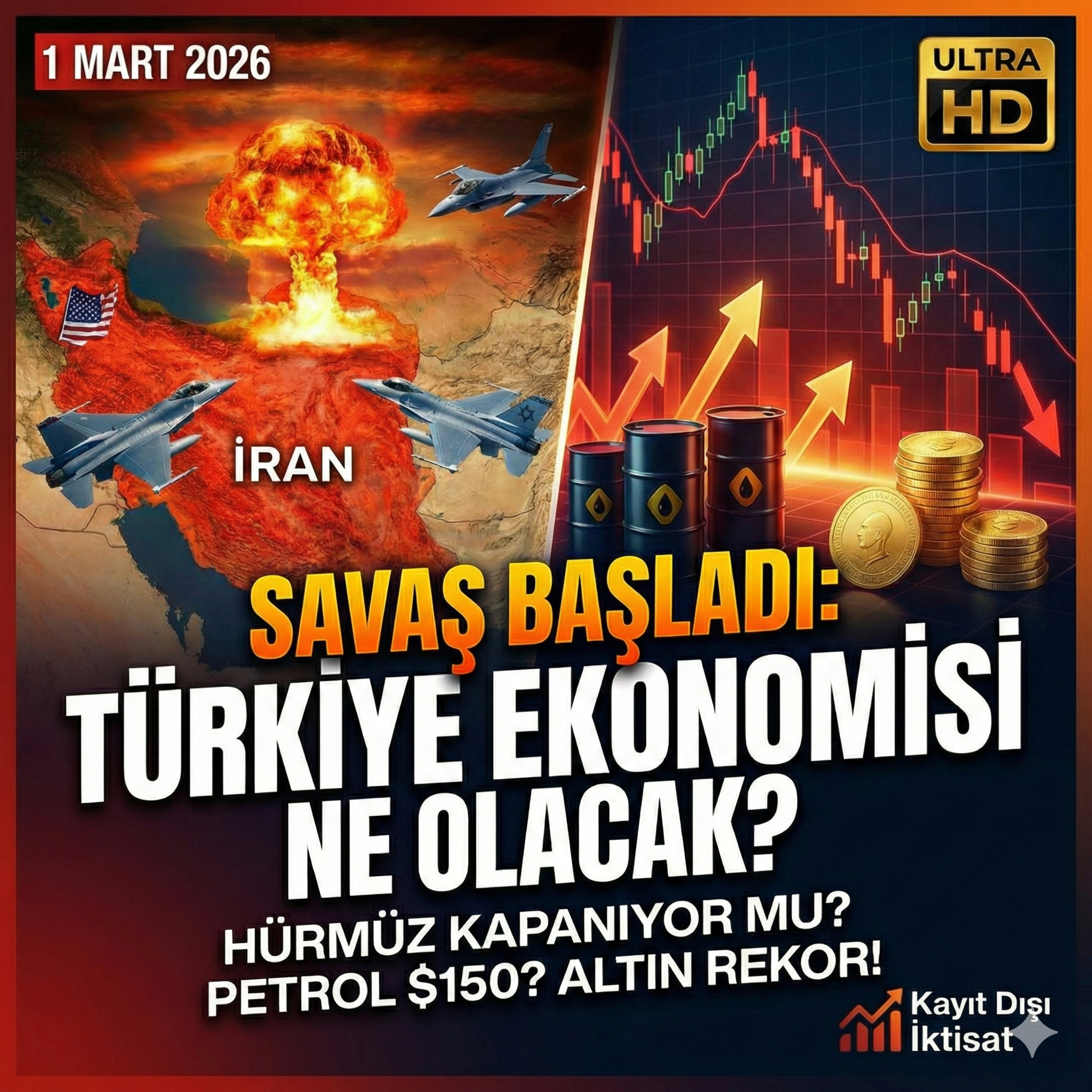 SAVAŞ BAŞLADI: Yarın Piyasalar Açılınca Ne Olacak? | Petrol, Altın, Dolar ve Türkiye Analizis episode artwork
