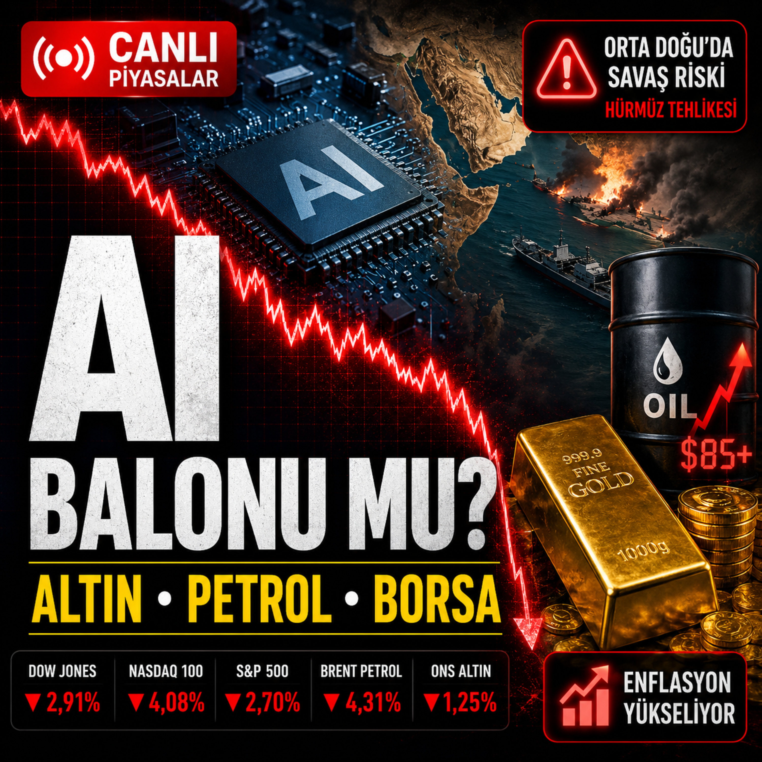 AI Balonu mu, Savaş Ekonomisi mi? Altın ve Borsada Büyük Kırılma