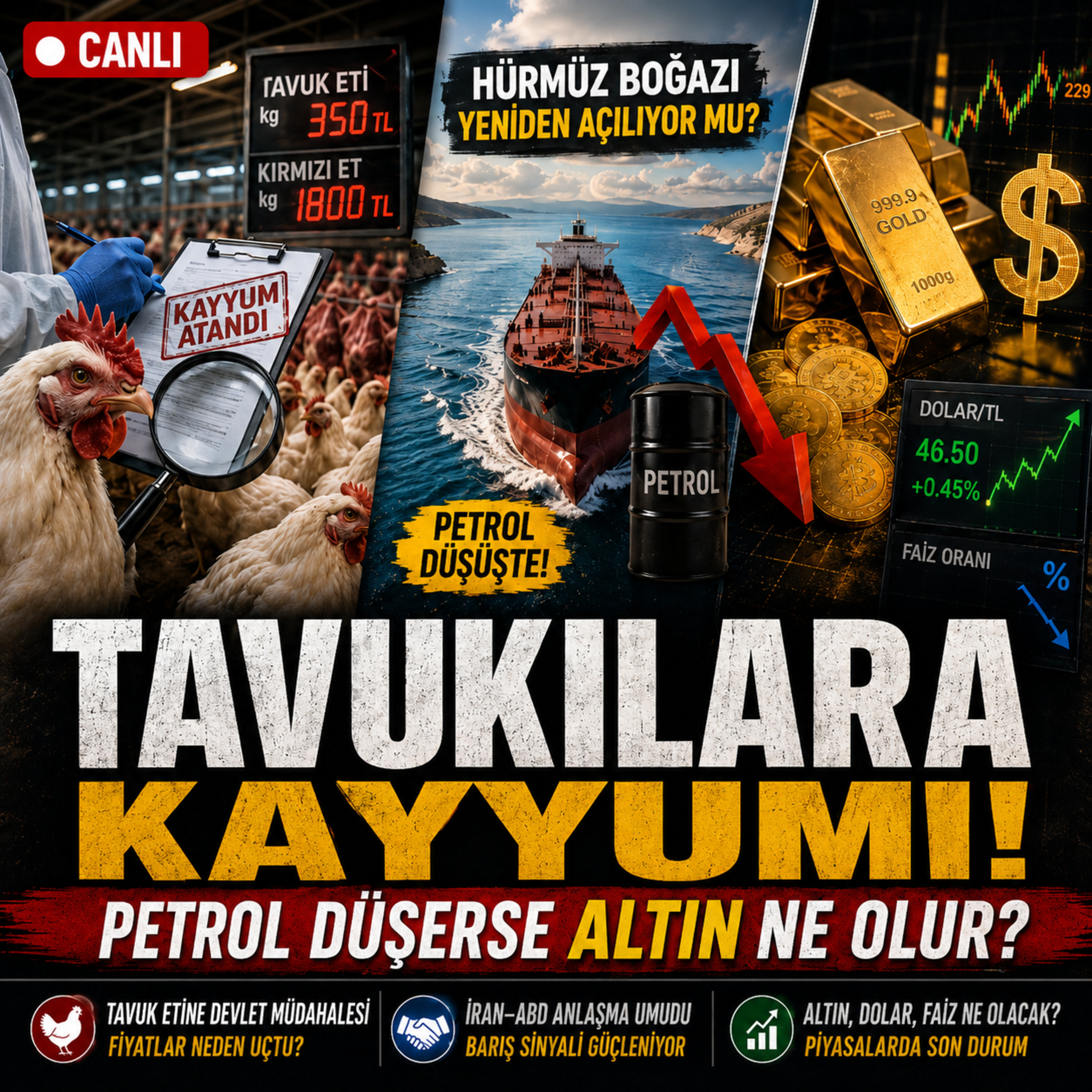 Tavuklara Kayyum, Petrole Barış: Dolar ve Altında Yeni Hafta