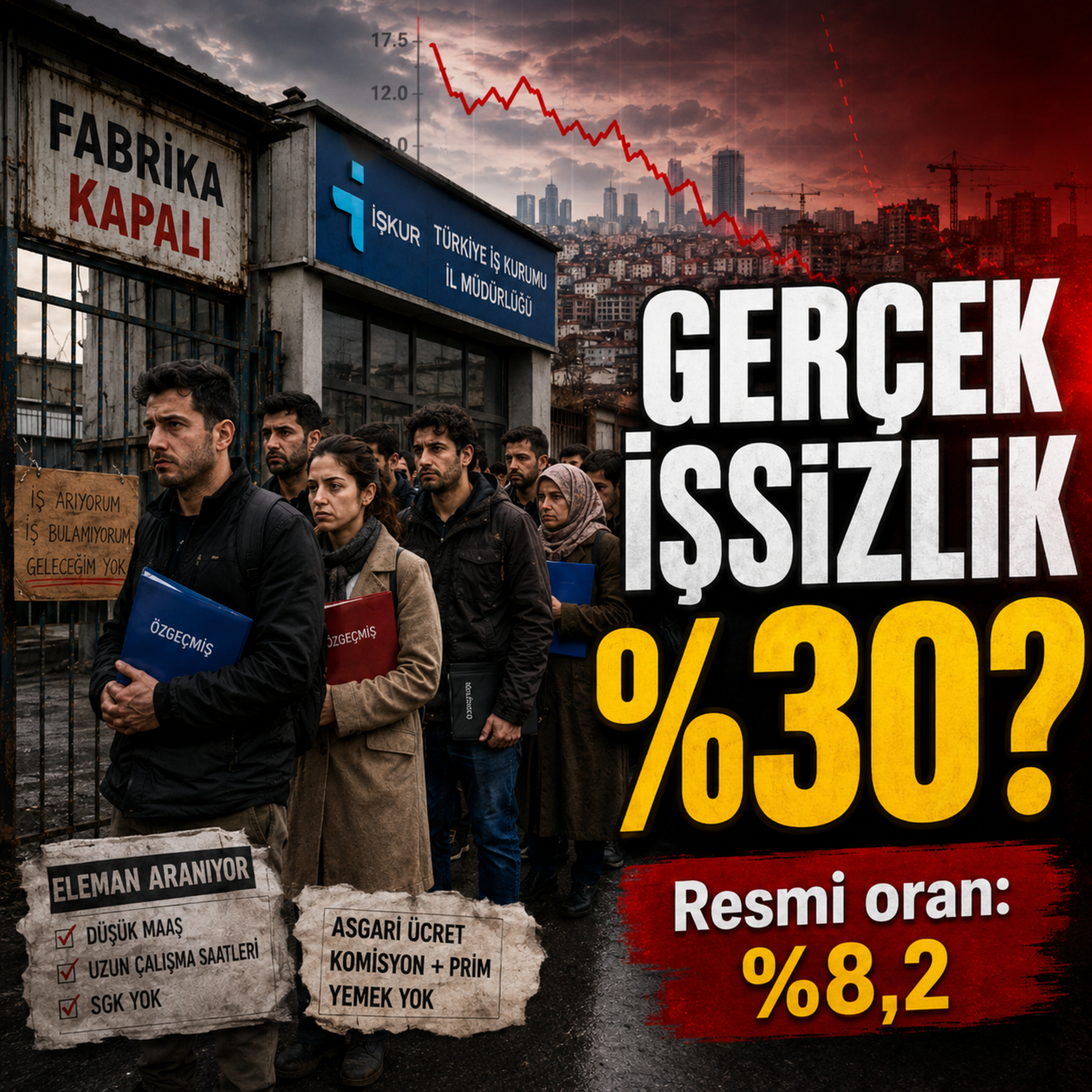 İşsizlik Düşüyor Diyorlar: Türkiye’de Gerçek İşsizlik Neden %30?