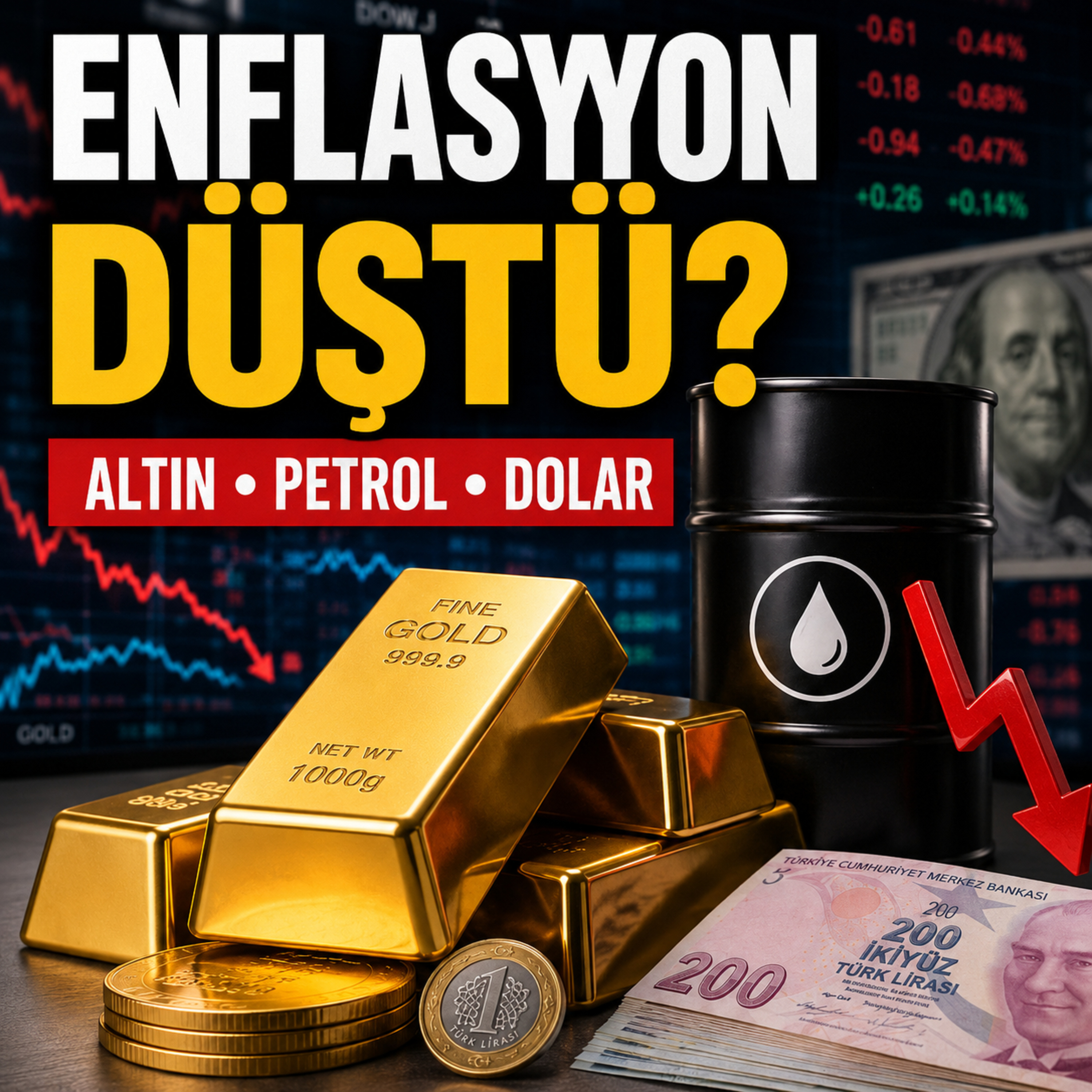 Enflasyon Düştü Ama Rahatlama Yok: Altın, Petrol ve Dolar Ne Söylüyor?