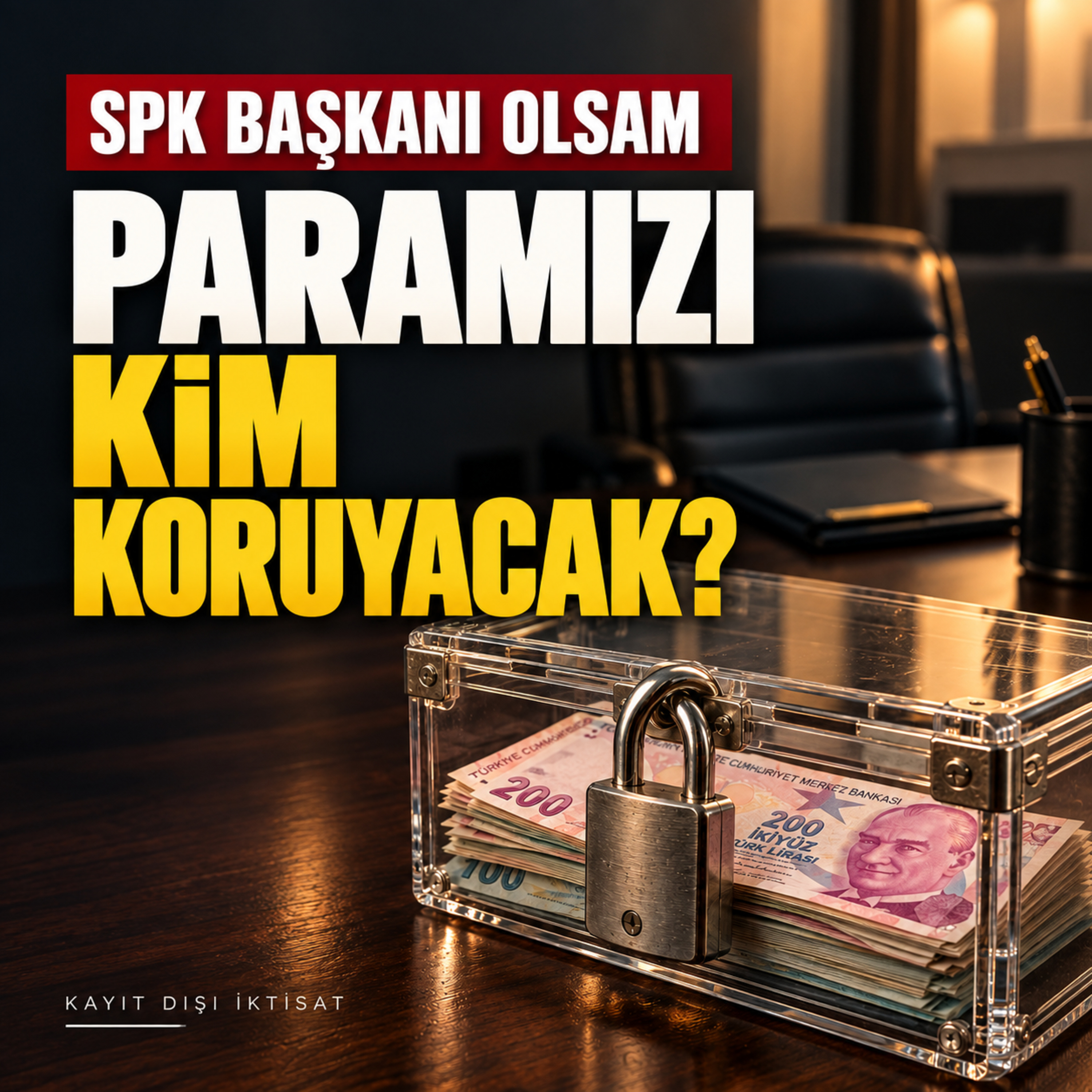 Paramızı Kim Koruyacak? SPK Başkanı Olsam İlk Ne Yapardım?